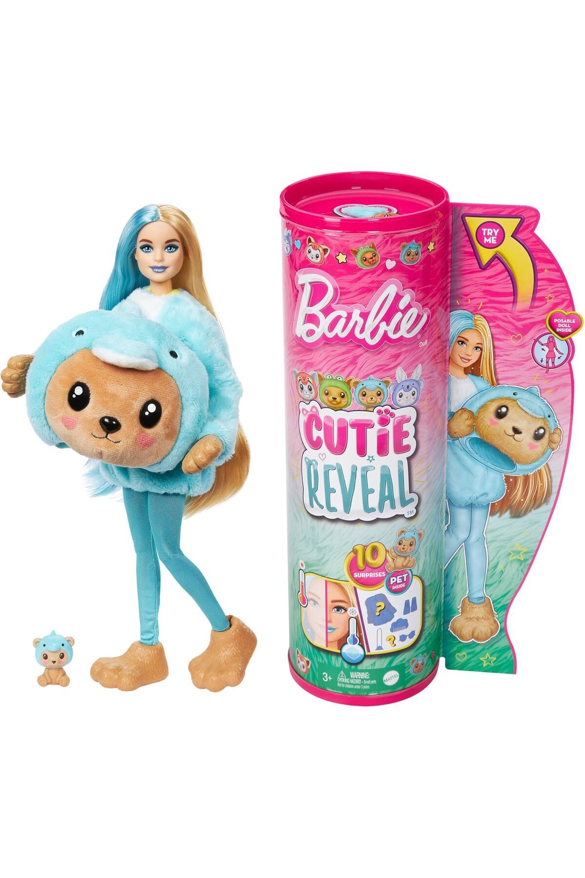 KDROĞLU KDROGLU Cutie Reveal Şirin Kostümler Serisi, Yunus, Oyuncak New Desing 1109836