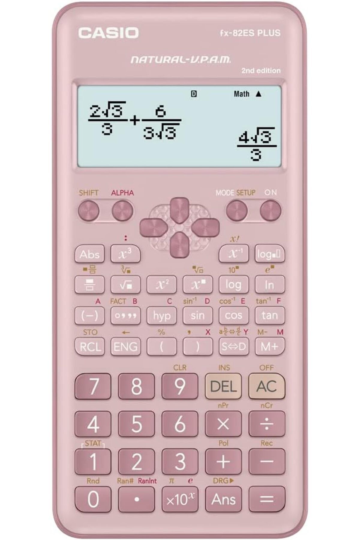 DERİK Derik FX-82ES Plus Pembe Bilimsel Fonksiyonlu Hesap Makinesi 2.Versiyon YENİ 1122015