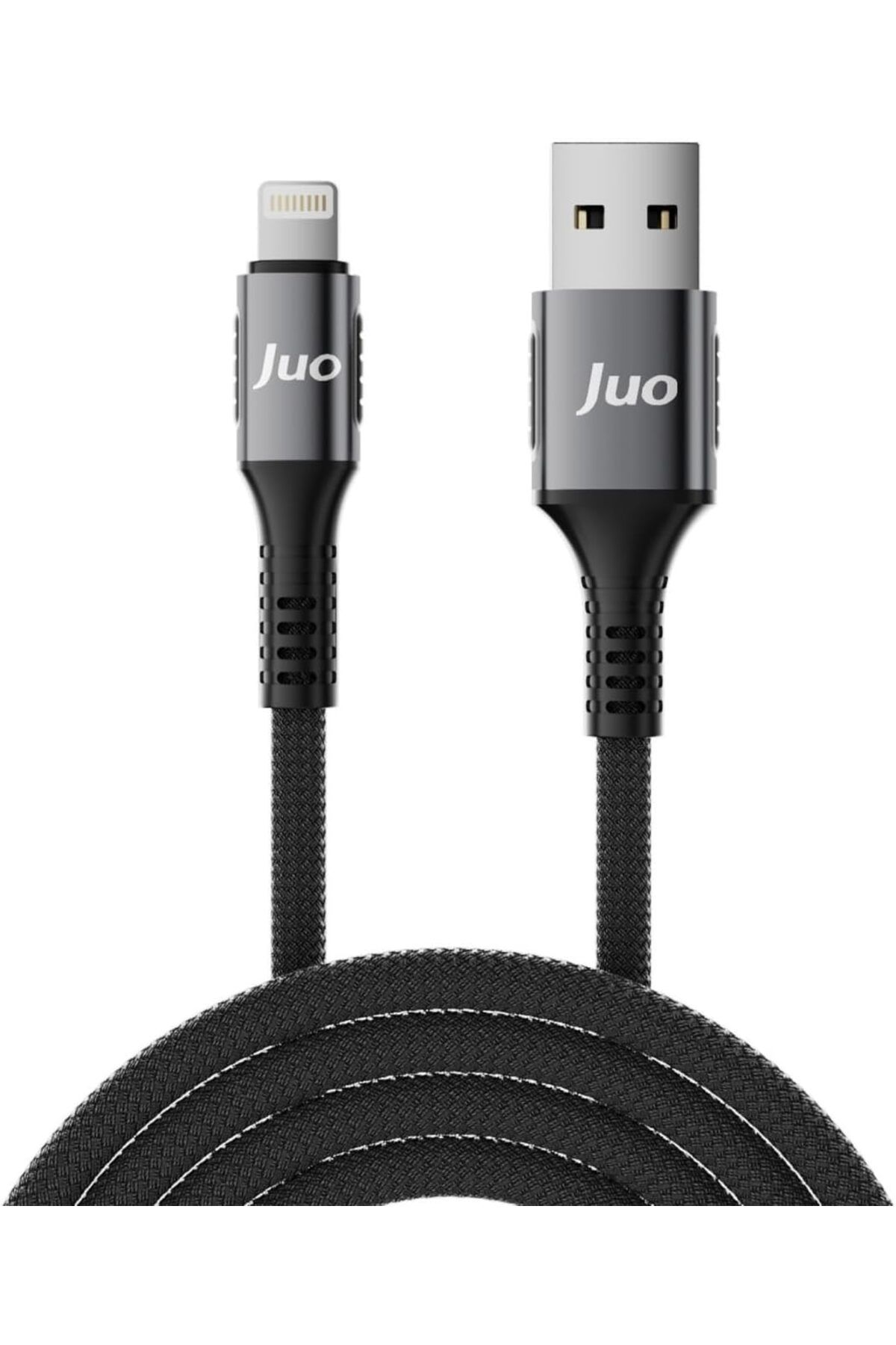 KDROĞLU KDROGLU 12W 2.4A USB-A to Lightning iPhone iPad Örgülü Hızlı Şarj ve Data Kablosu 1 Metre New