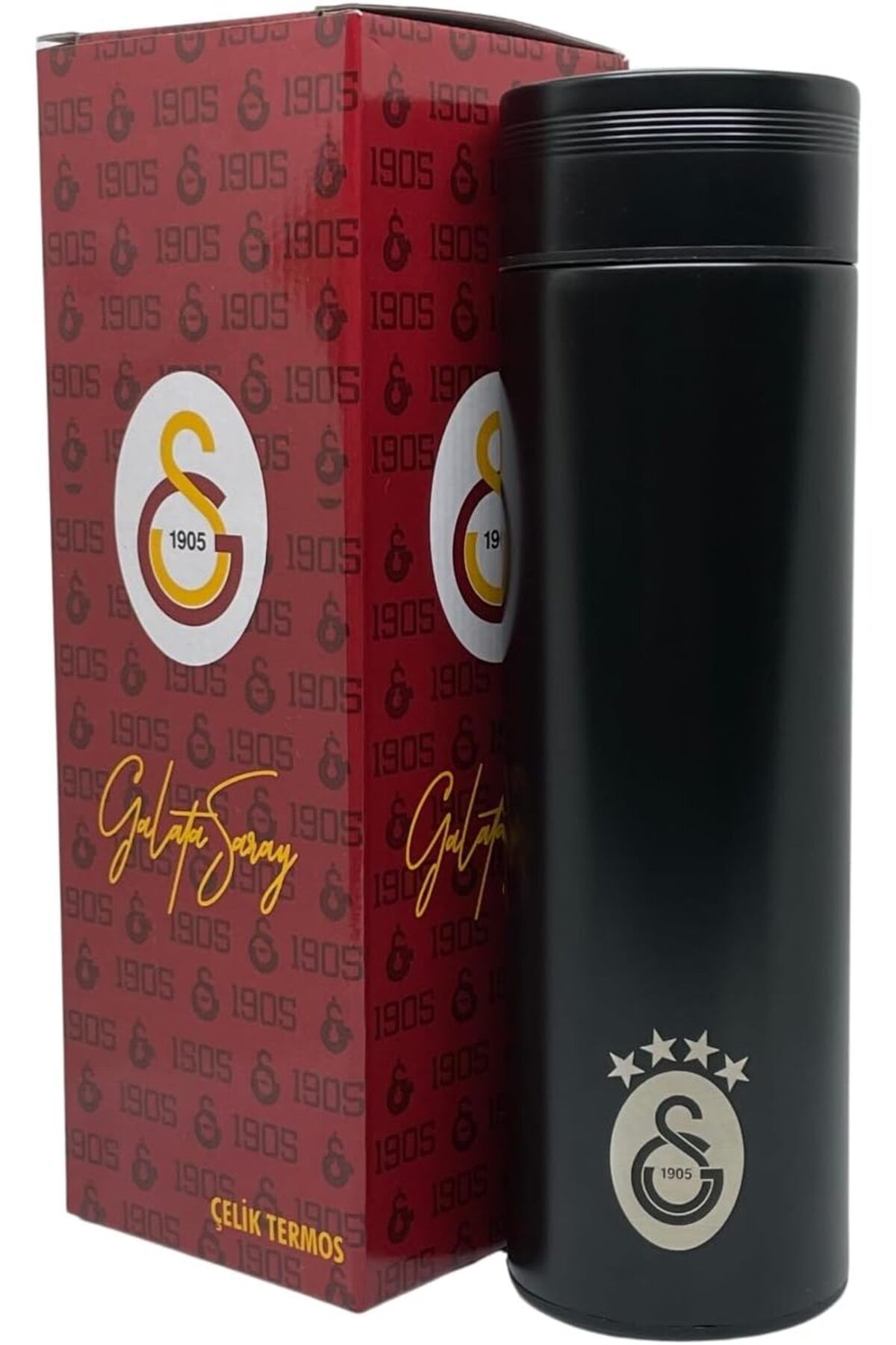 mazıdağı where 500ml Lisanslı Çift Katlı Paslanmaz Çelik Termos 8 Saat Sıcak Soğuk Hediye Kutulu Siyah