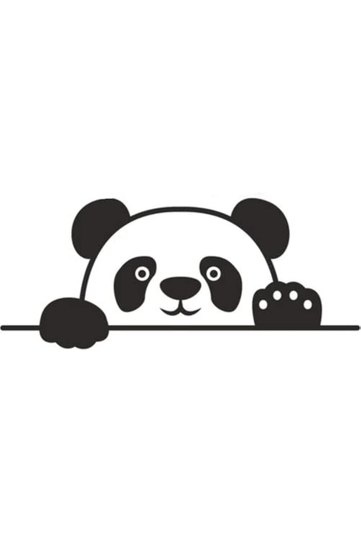 KDROĞLU KDROGLU Master Bagajdan Bakan Panda Sticker Etiket Çıkartma Pc Laptop Araba Oto Motor 20 Cm New De