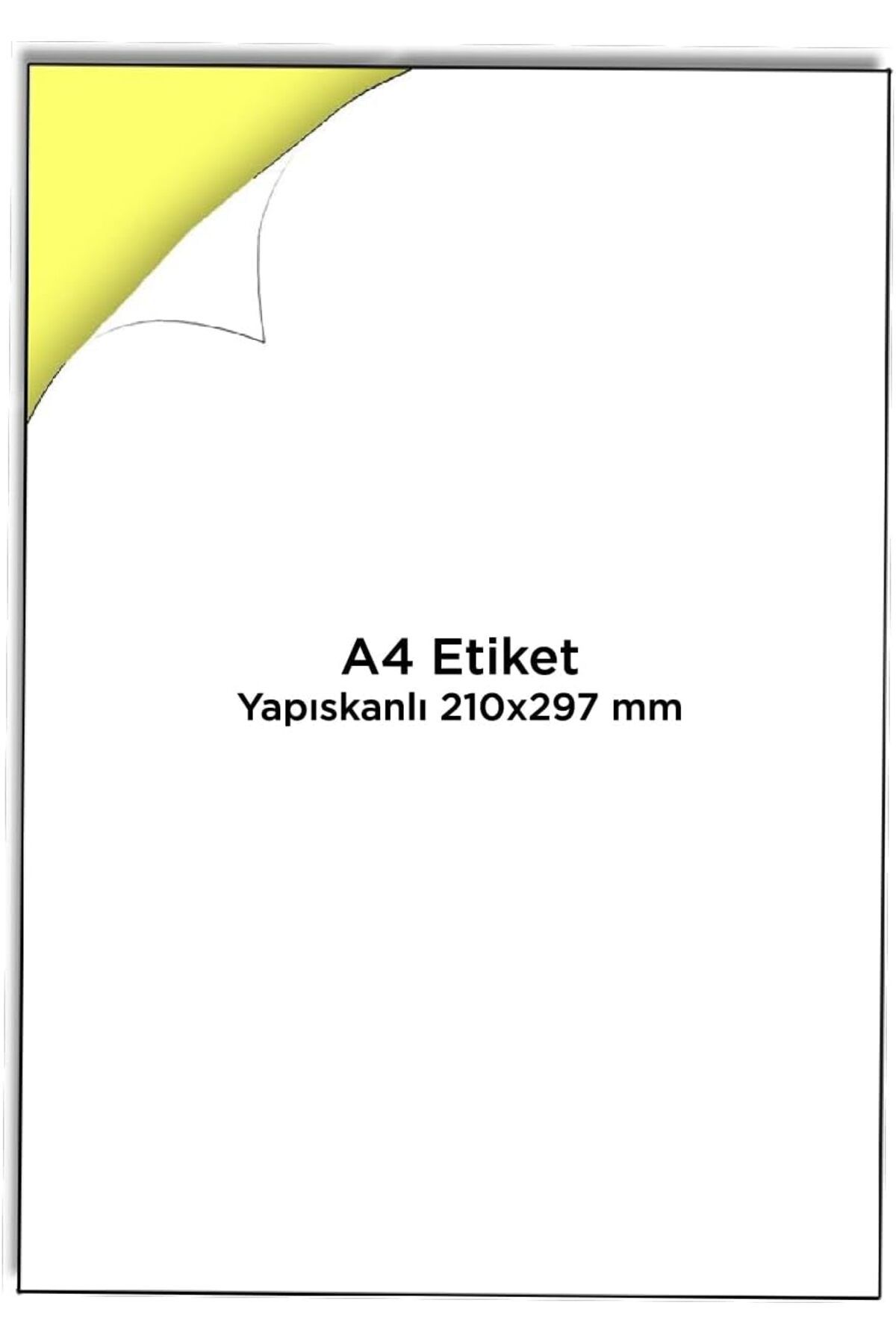 DERİK Derik label A4 Etiket Yapışkanlı | 100 Sayfa Adres etiketi 210x297 mm - 100 Sayfa Çok amaçlı U