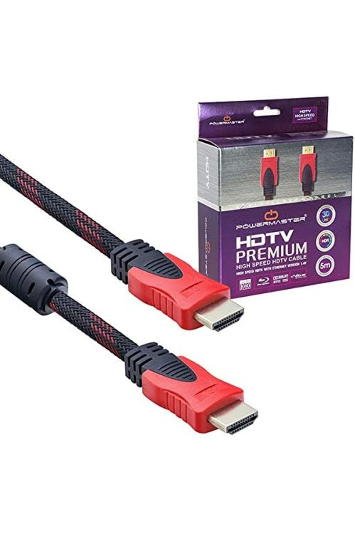 KDROĞLU KDROGLU KABLO 5 METRE POŞETLİ POWERMASTER*EYFEL HDTV55 (1.4V-3D) New Desing 1109836