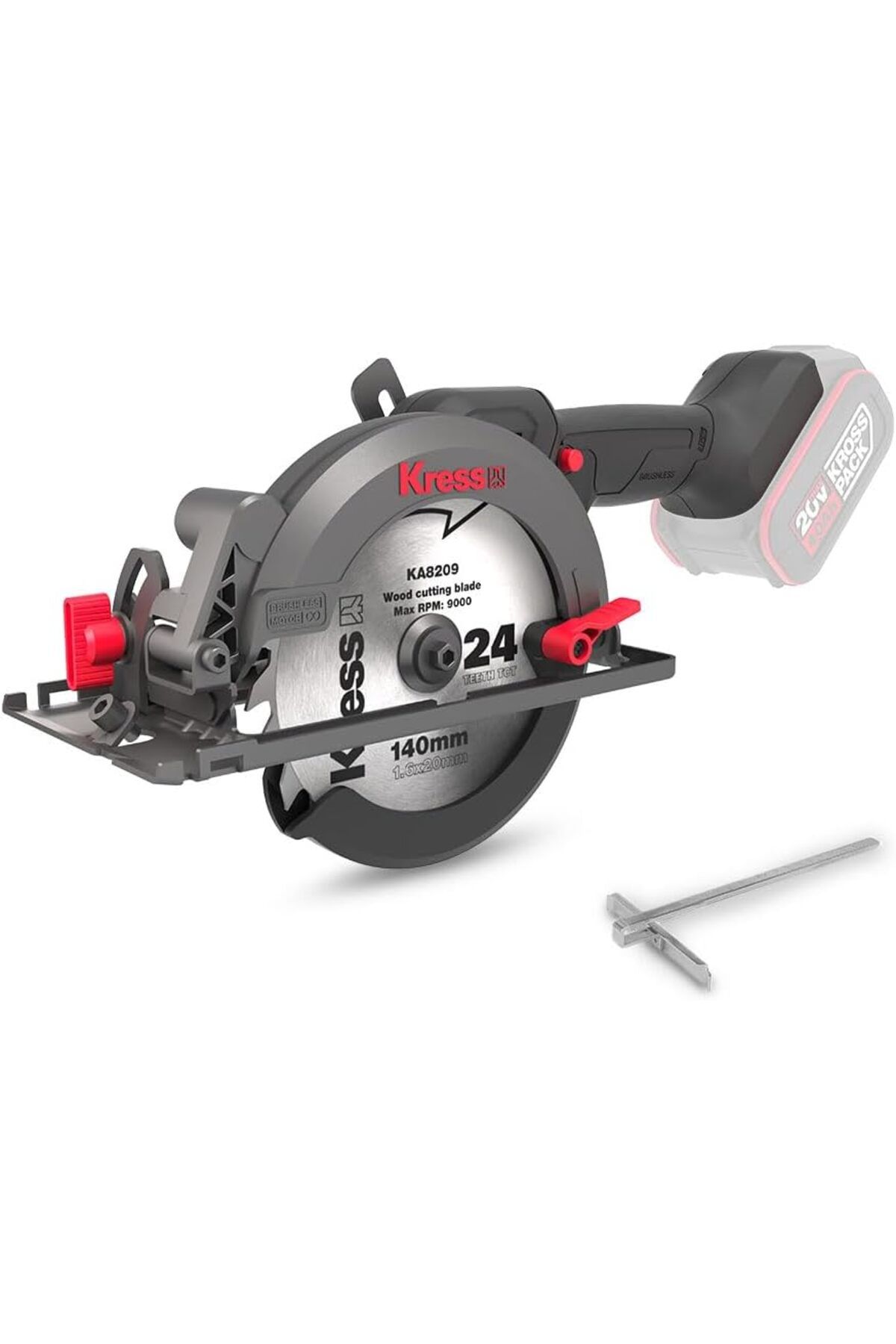 DERİK Derik KUE11.9 20Volt Kömürsüz 140MM Profesyonel Çok Amaçlı Daire Testere (Akü Dahil Değildir