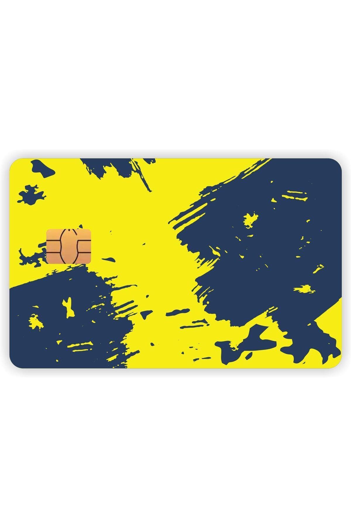 DERİK Derik Aksesuar Sarı Lacivert Kart Kaplama Sticker Kredi Kartı Sticker YENİ 1122015