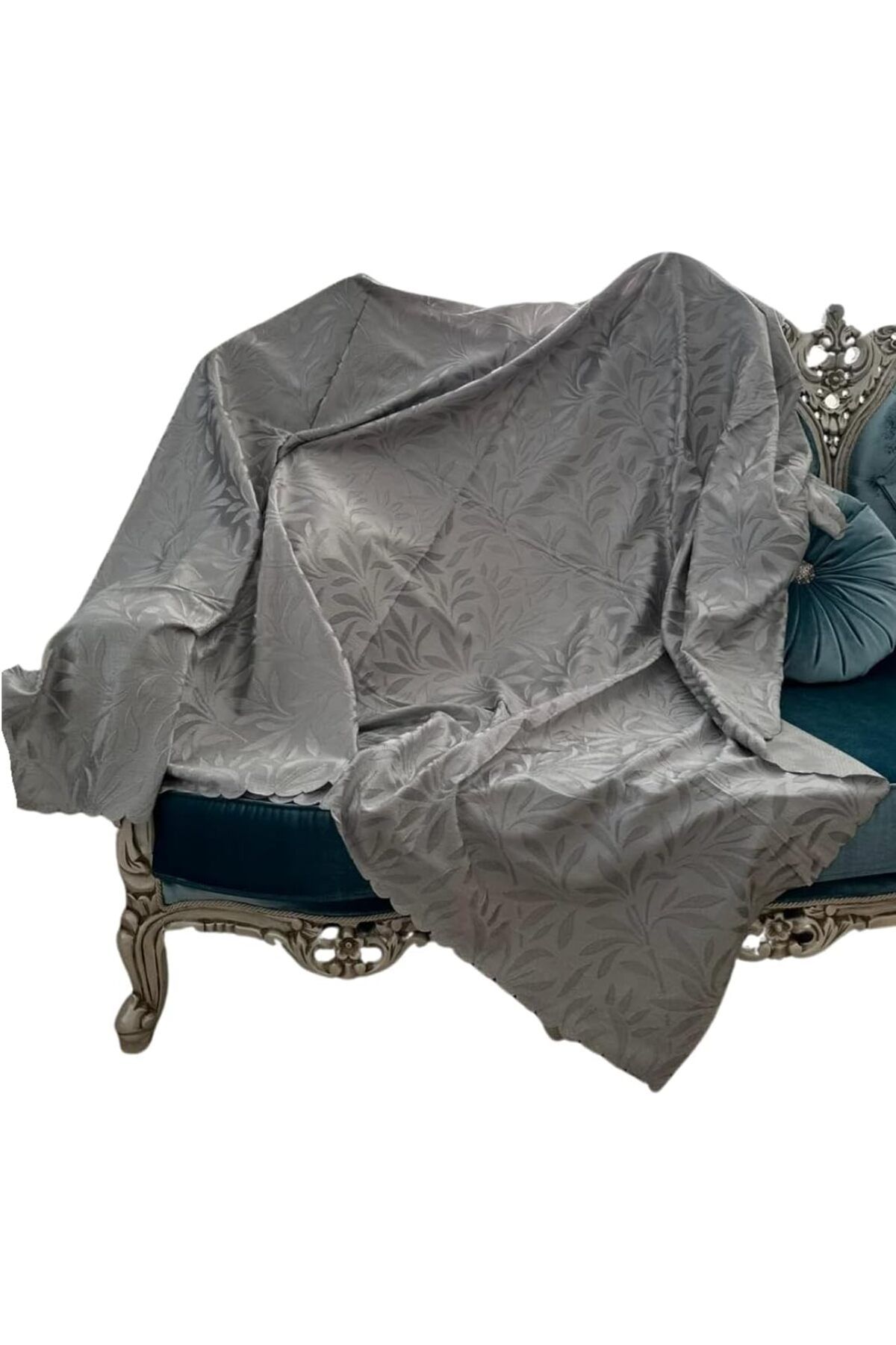 KDROĞLU KDROGLU Tabanlı Tay Tüyü Çekyat, Koltuk, Kanepe Örtüsü(GRİ RENK)(175X210CM) New Desing 11098
