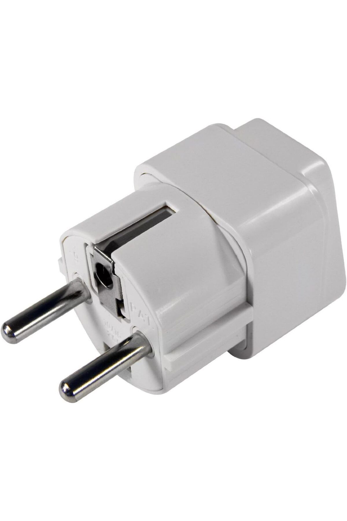 yenibagshop Evrensel Adaptör Seyahat Fişi Beyaz AB Normu - 250V AC 10~16A