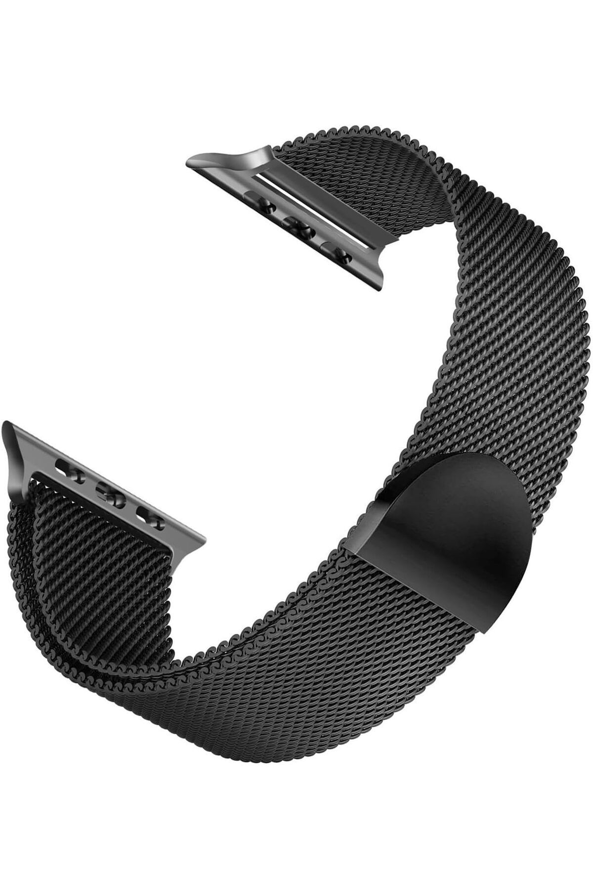 KDROĞLU KDROGLU Watch Series 8 41mm için Kordon Luxe Metal Twist Siyah [Watch Series 8 41mm ile Uyumlu Kord