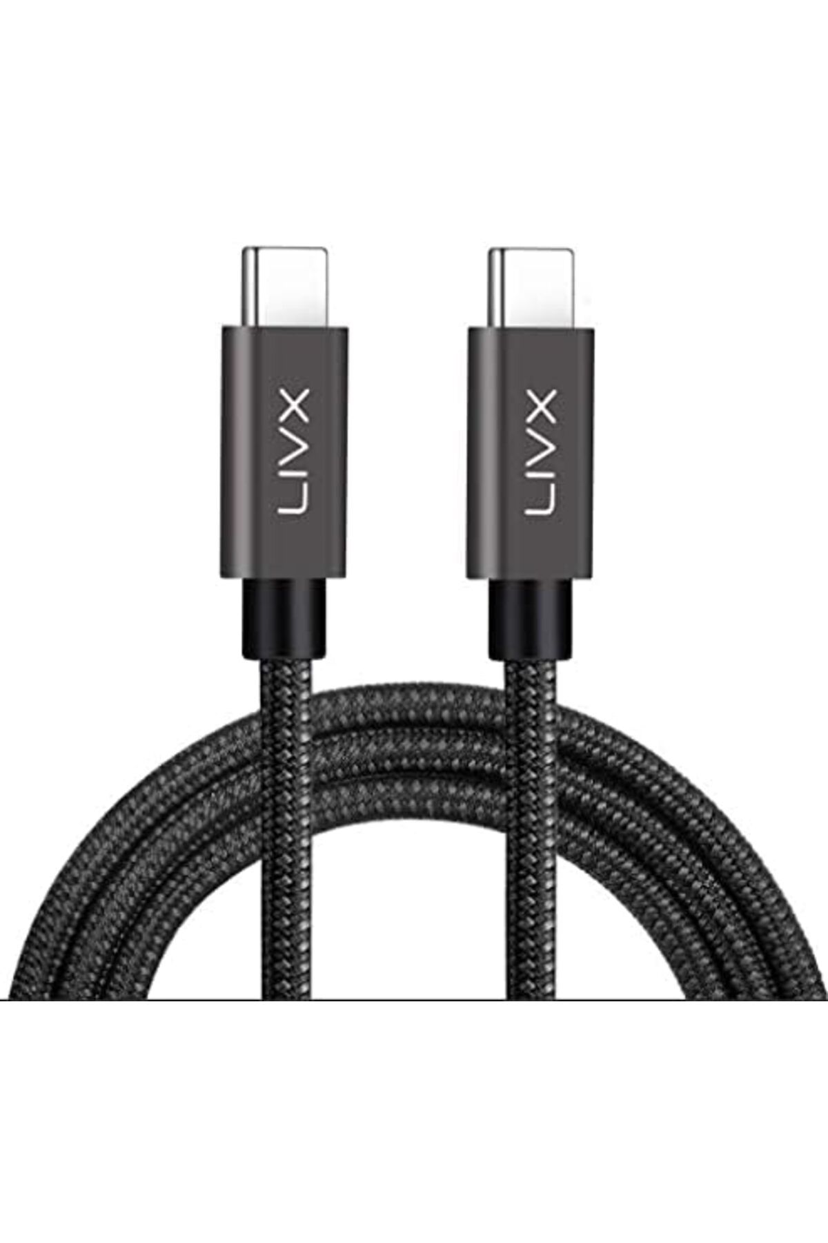 DERİK Derik Solid 100W 5A Type C to Type C iPhone 15 Pro Max Plus Hızlı Şarj ve Data Kablosu Halat Örg