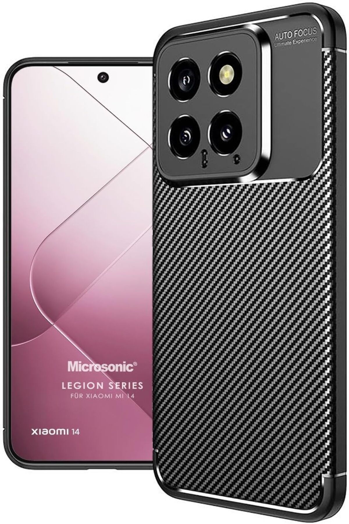 KDROĞLU KDROGLU Xiaomi Mi 14 için Kılıf Legion Series Siyah [Mi 14 ile Uyumlu Kılıf - Siyah] New Desing