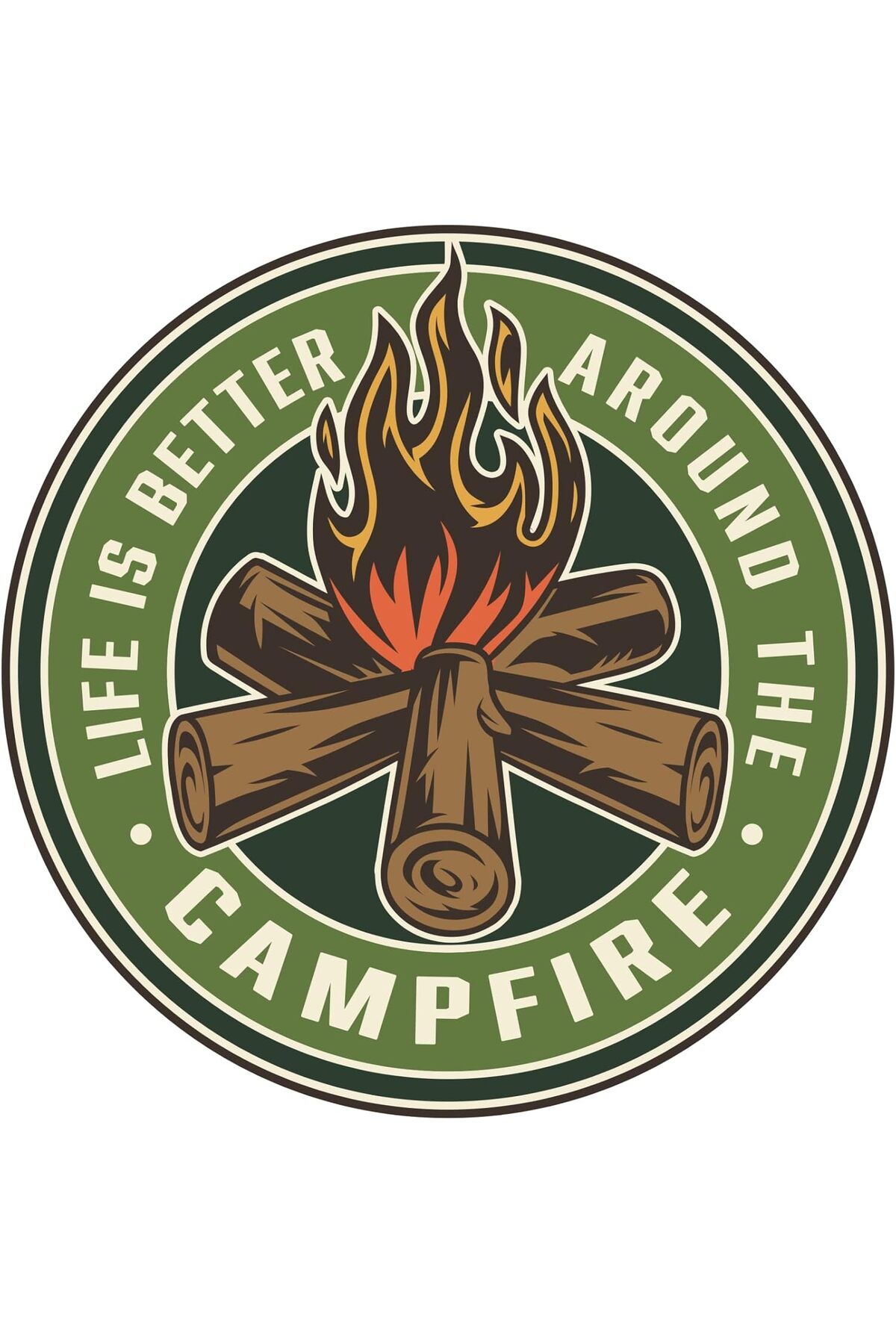 KDROĞLU KDROGLU Aksesuar Adventure Camping Ateş Fire Off road Sticker 13 X 13 Cm New Desing 1109836