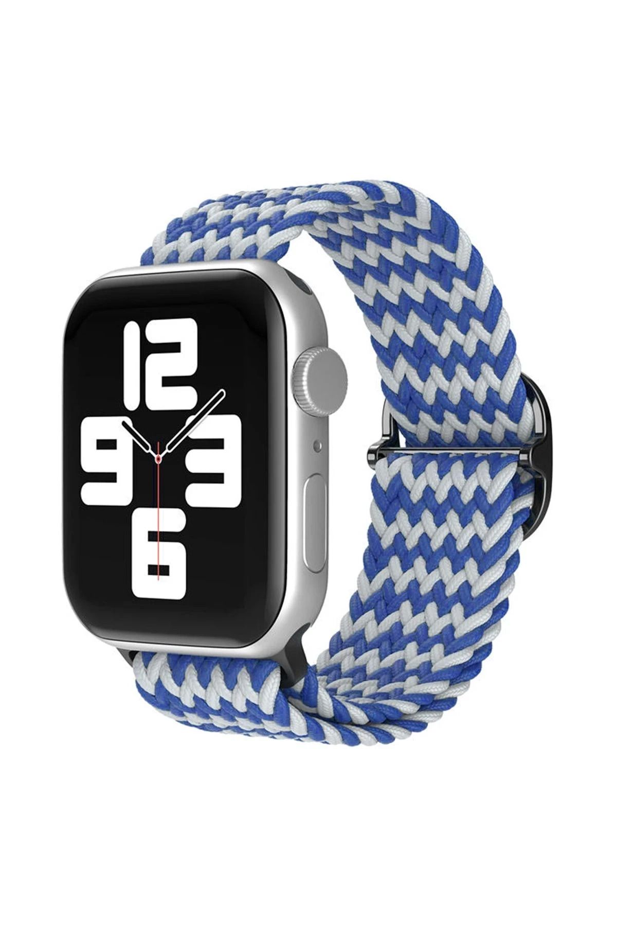 NewFace Apple Watch 42mm Star Kordon - Beyaz-Kırmızı BSTMY