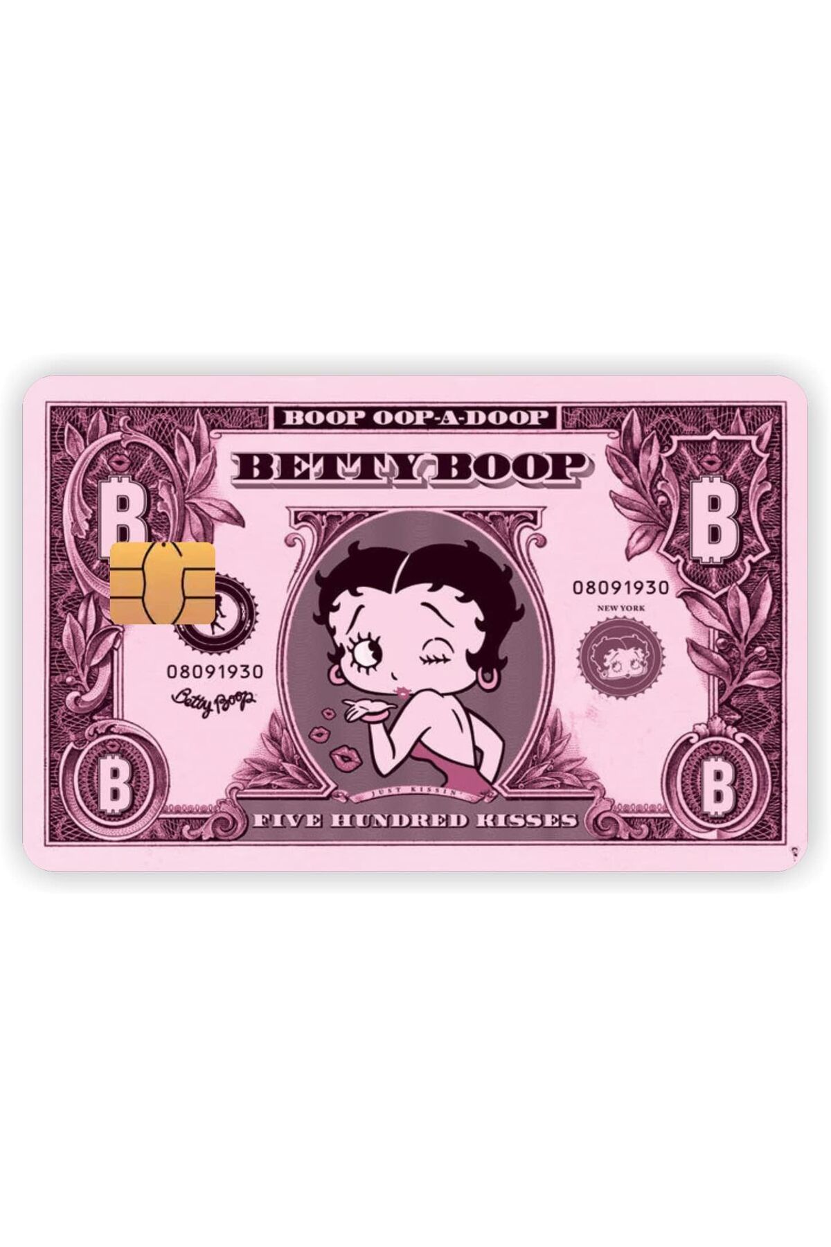 KDROĞLU KDROGLU Aksesuar Betty Boop Kart Kaplama Sticker Kart Etiketi New Desing 1109836