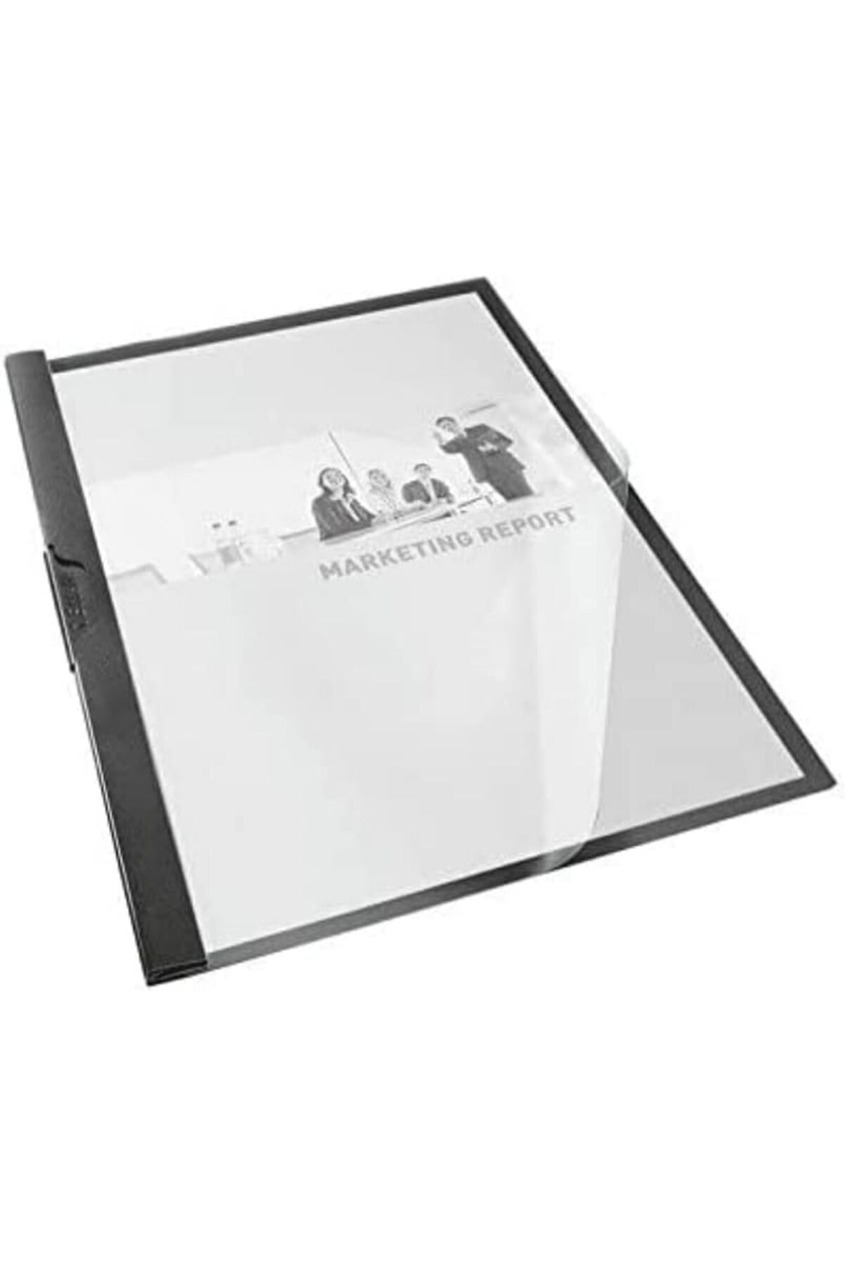 KDROĞLU KDROGLU Sıkıştırmalı Dosya Sırttan Klips A4 Siyah 5637 New Desing 1109836
