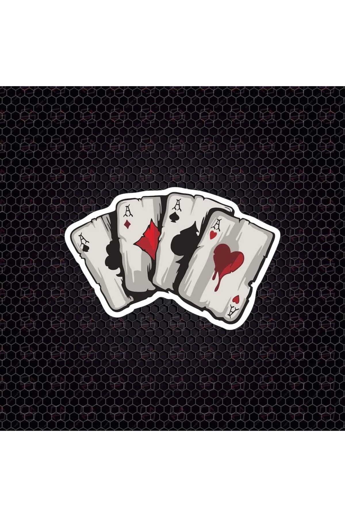 DERİK Derik Master Joker Poker Oyun Kartı Kurukafa Sticker Oto Motor 15 Cm YENİ 1122015