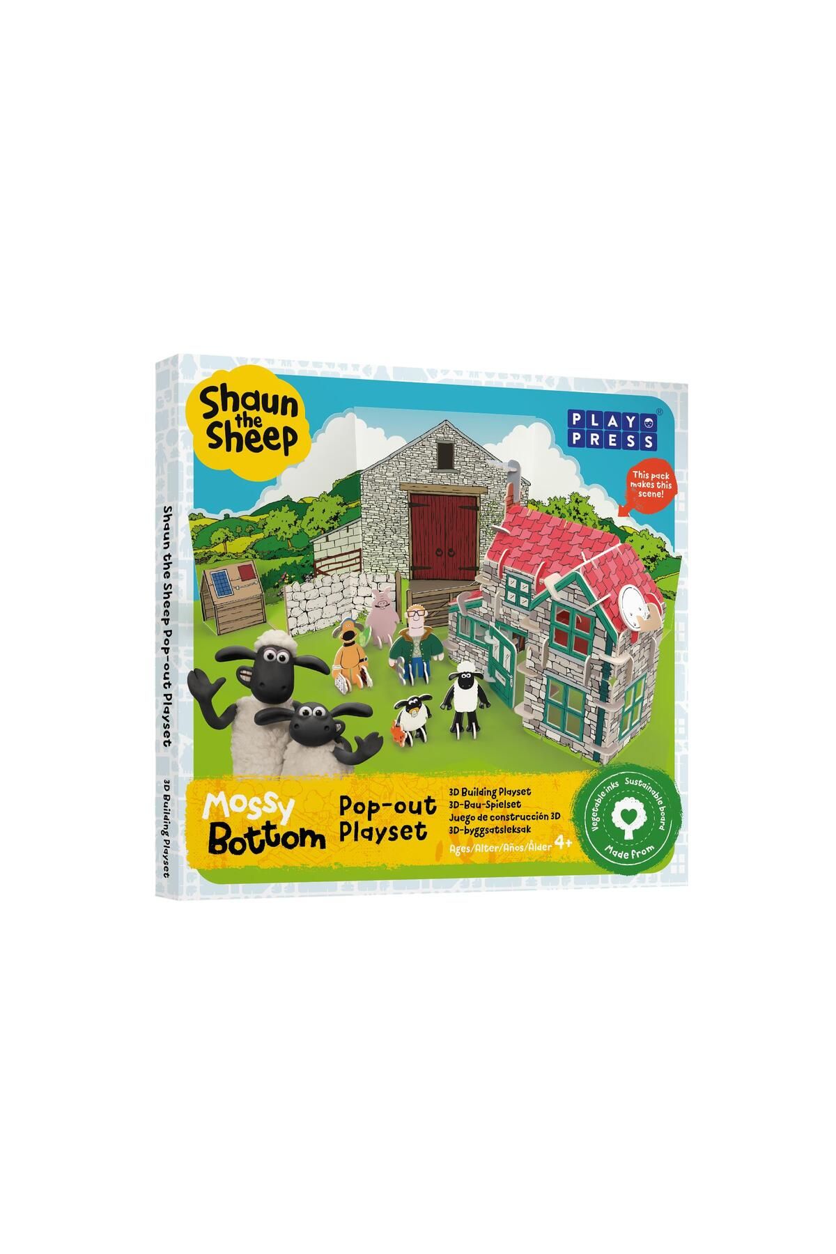 PlayPress - Story Playset - Shaun the Sheep Mossy Bottom
