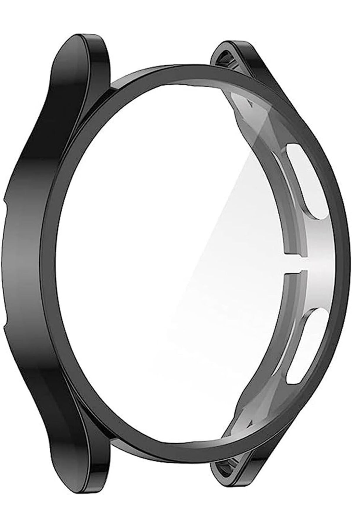 KDROĞLU KDROGLU Galaxy Watch 6 Classic 47mm için Kılıf 360 Full Round Soft Silicone Siyah [Galaxy Watch 6