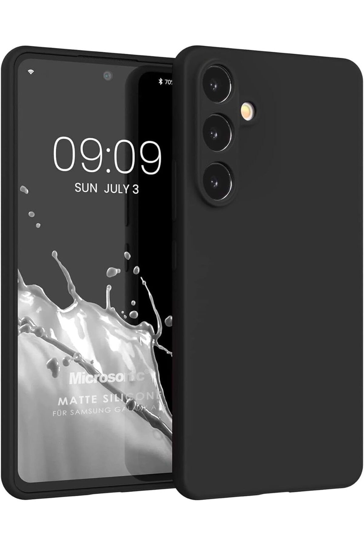 DERİK Derik Matte Silicone Galaxy A16 Kılıf Siyah [Galaxy A16 ile Uyumlu Kılıf - Siyah] YENİ 1122015