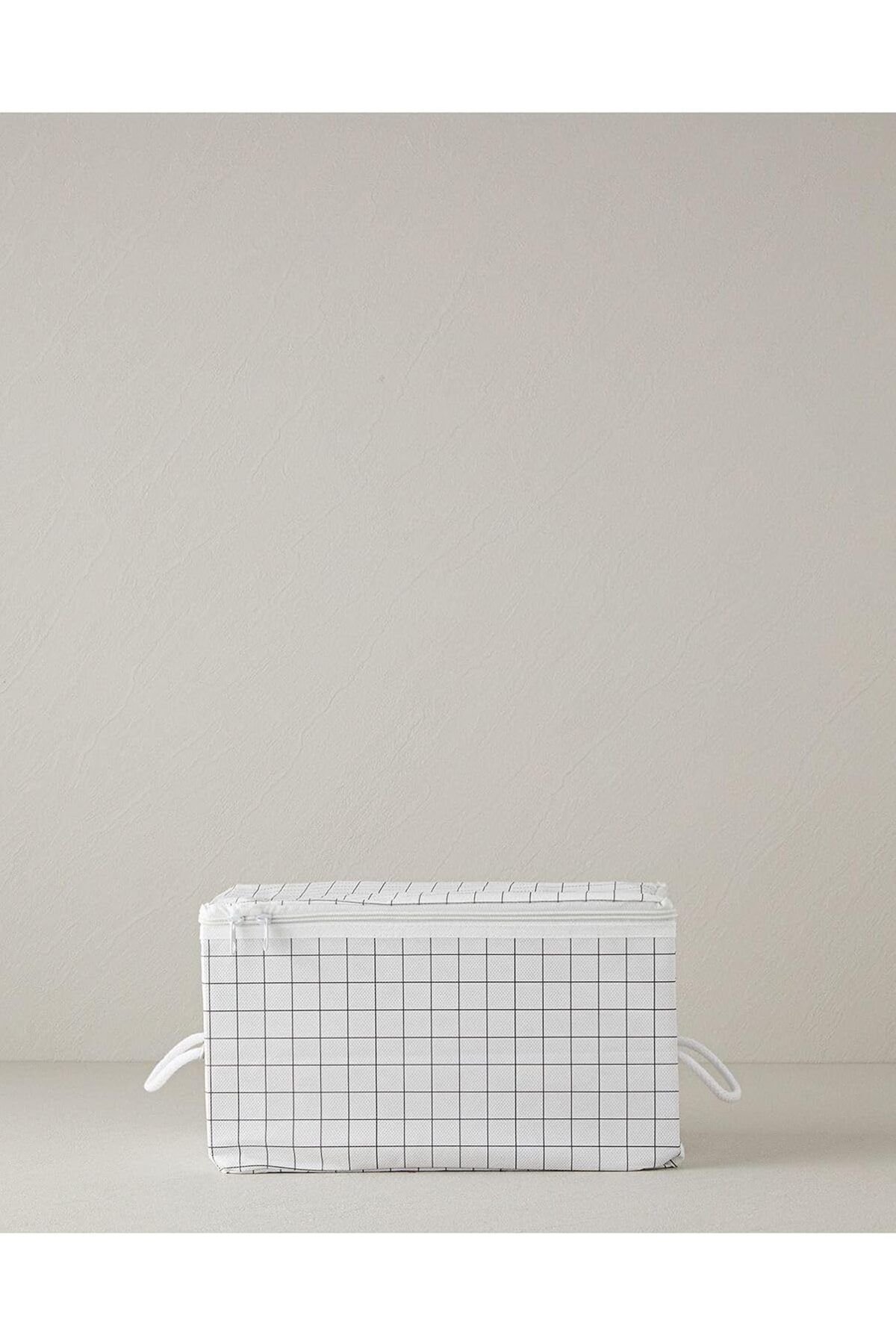 STOREMAX Rom Home Striped Hurç Beyaz 30X22X18 Cm Romshp 1067323