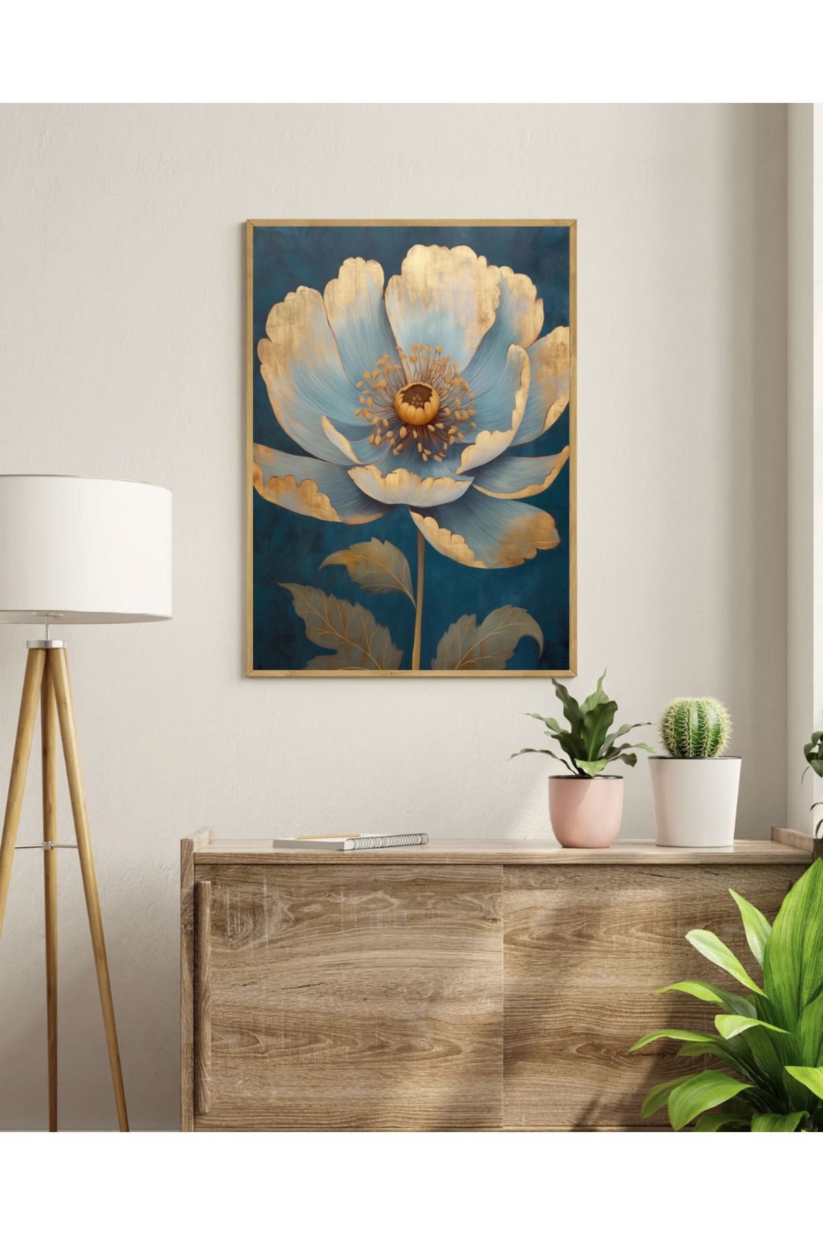 woodhomeworks tek maksimal salon ofis dekor tablo