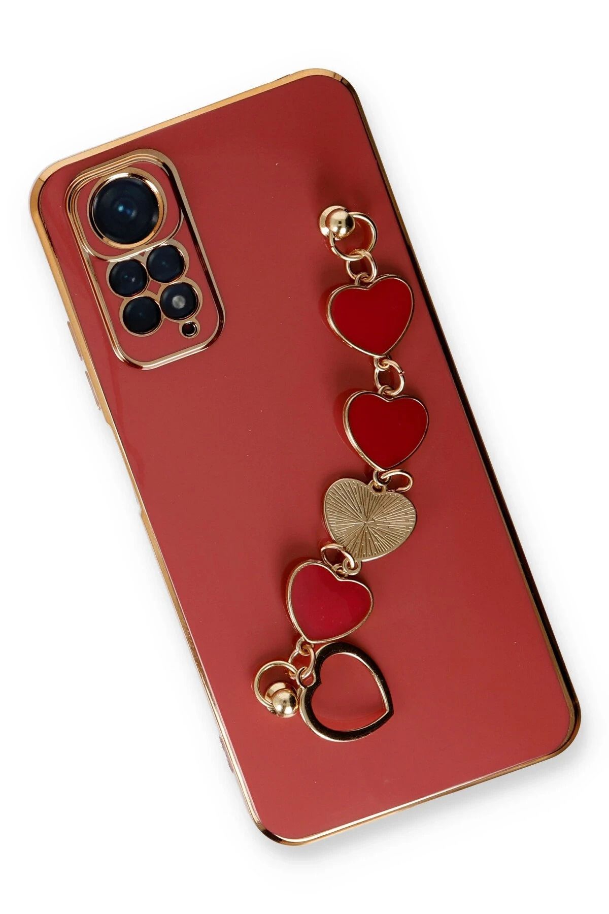 NewFace Xiaomi Redmi Note 11 Kılıf Esila Silikon - Kırmızı uyumlu