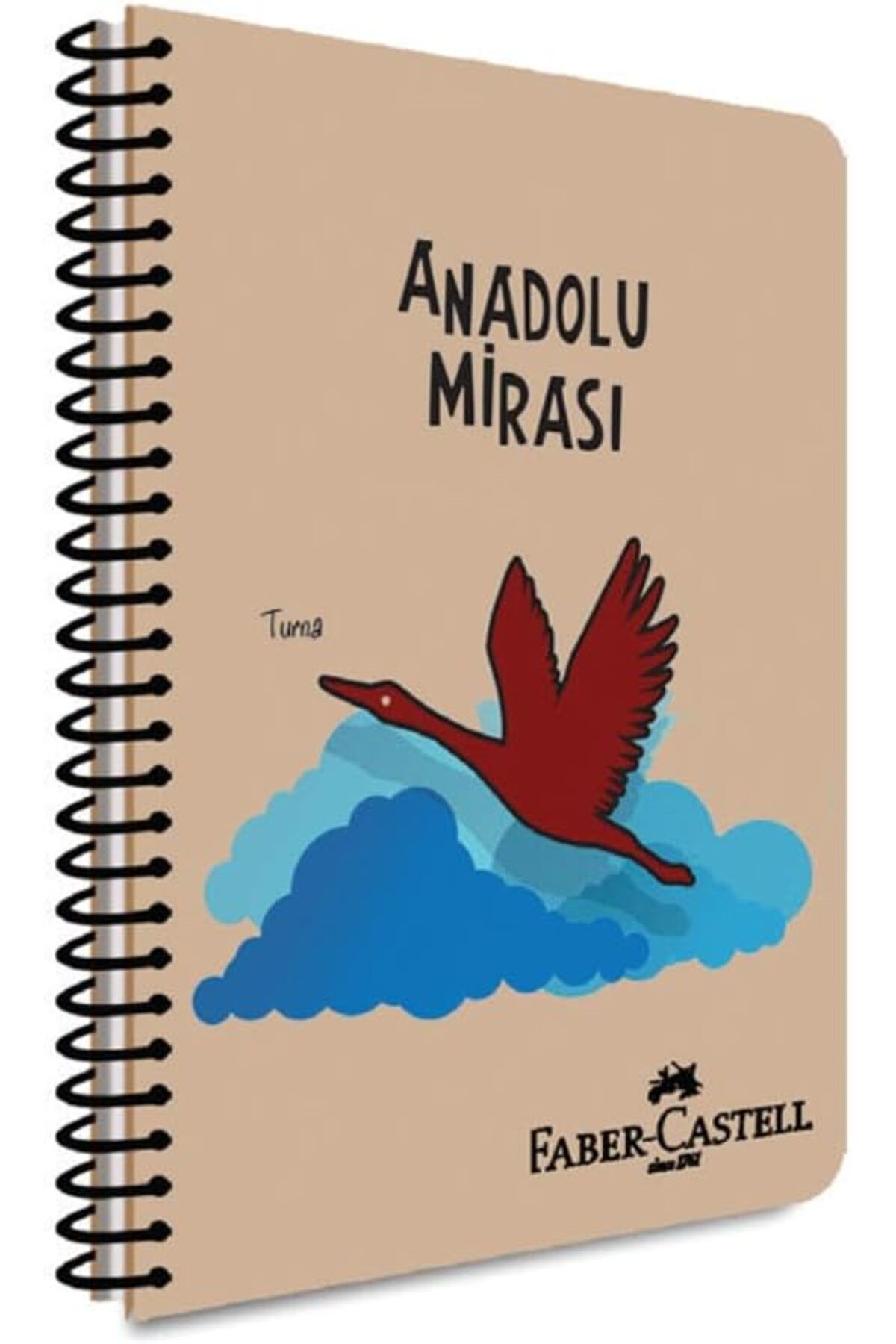 KDROĞLU KDROGLU PP Kapak Anadolu Mirası Spiralli Defter 140 Yaprak Kareli New Desing 1109836