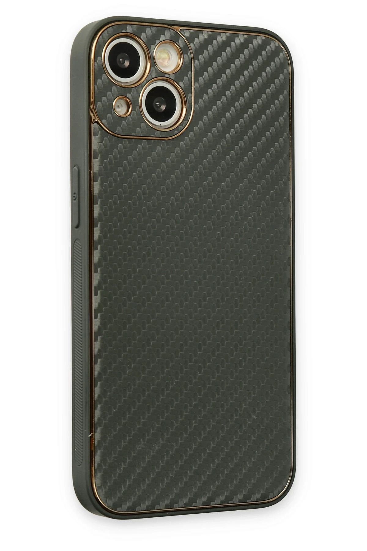 NewFace iPhone 13 Kılıf Coco Karbon Silikon - Füme BSTMY