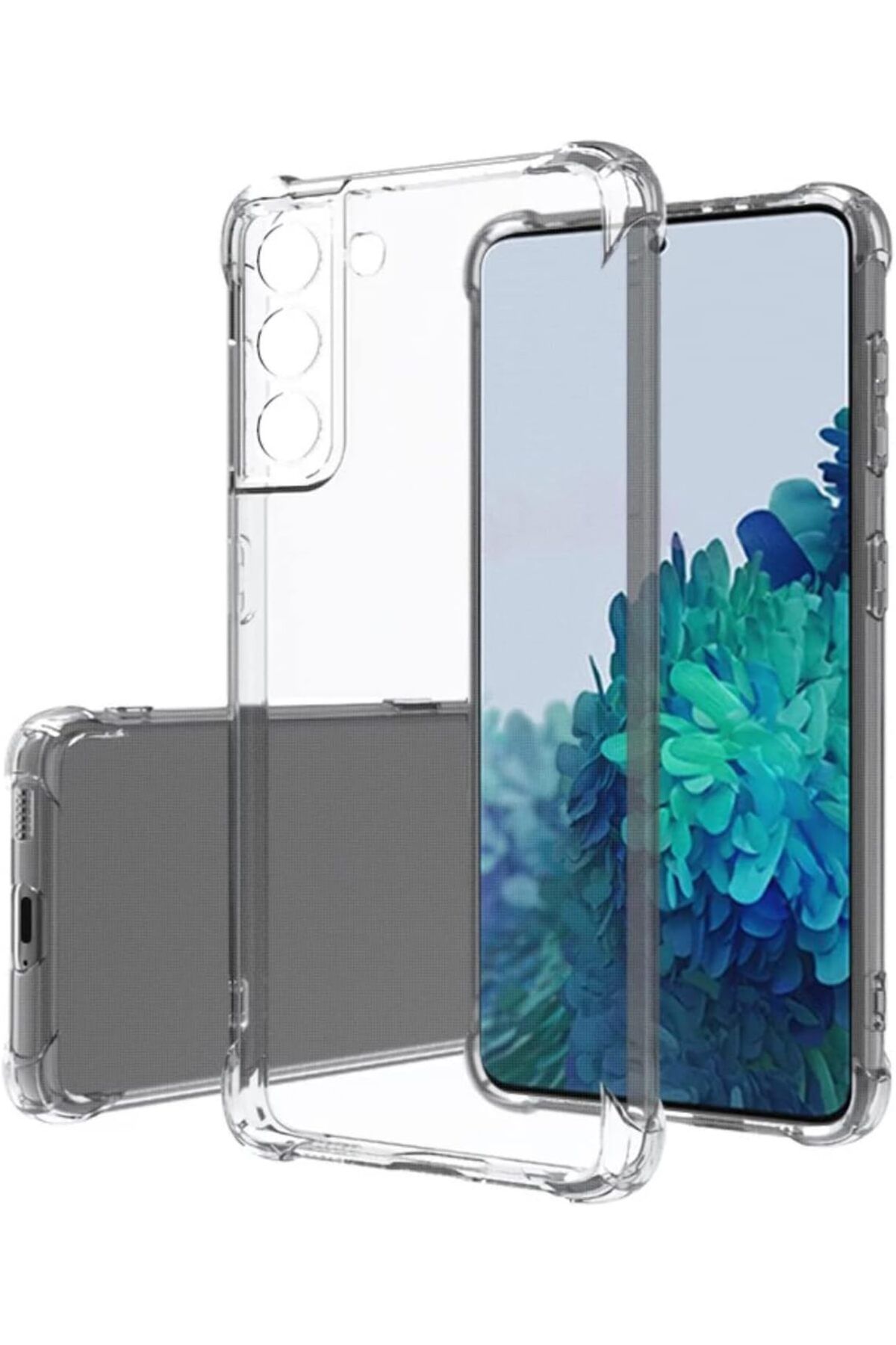 KDROĞLU KDROGLU Galaxy S20 FE ile Uyumlu Kapak Kamera Korumalı Antişok Airbag Köşe Korumalı Silikon Şe