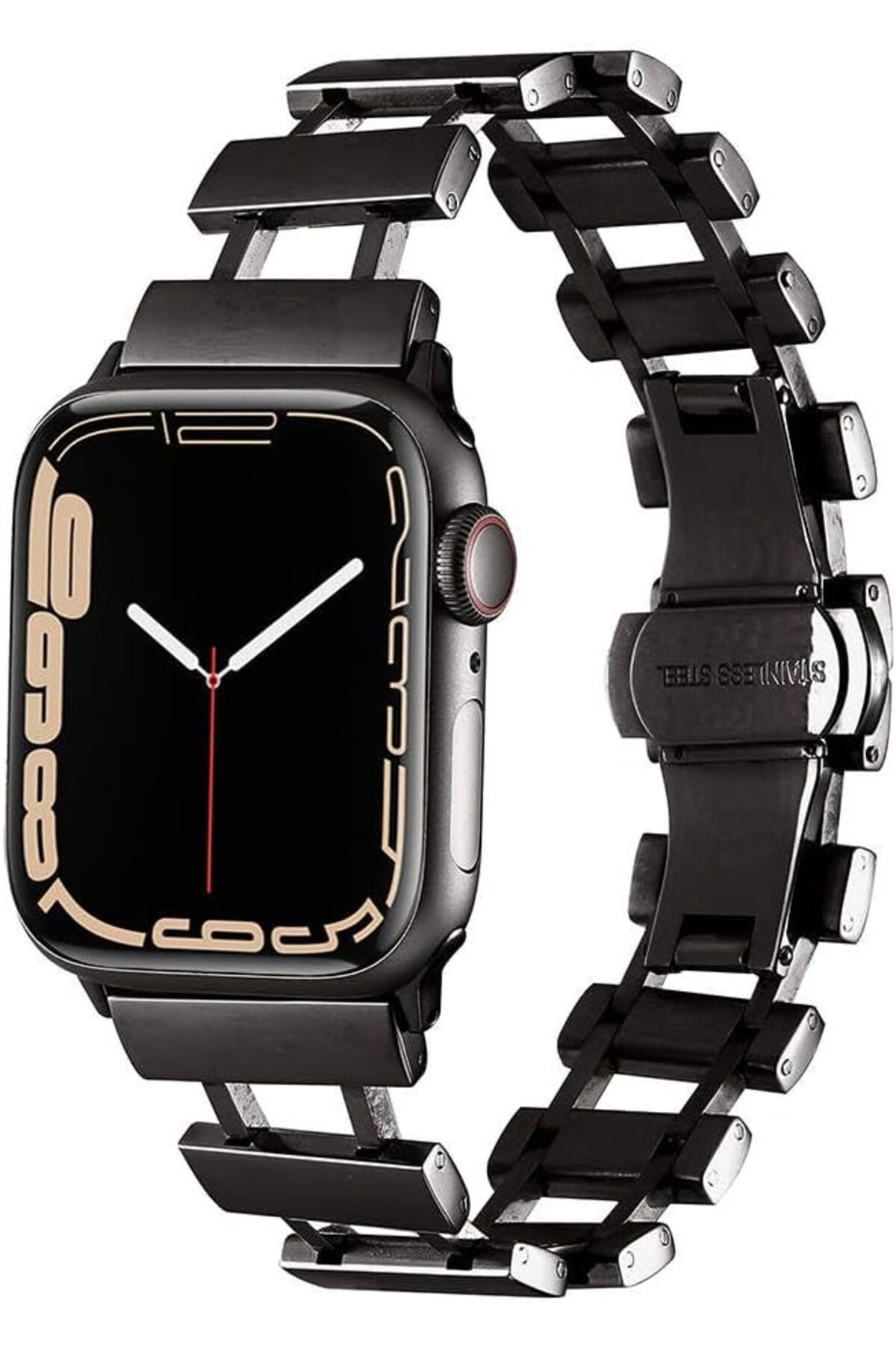 STOREMAX srhtDS İle Uyumlu Watch 42mm KRD-96 Metal Kordon Siyah Desing 266450