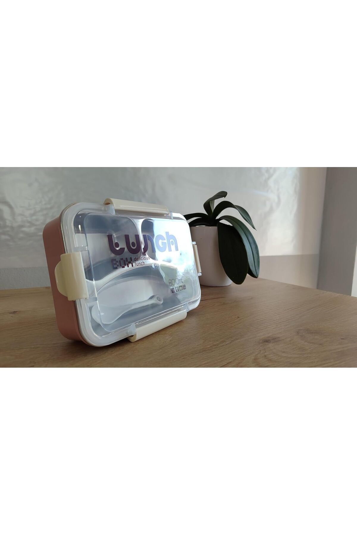 STOREMAX Rom Hybrid Bento Box 800 ml - BPA'sız Plastik Gövde, Paslanmaz Çelik Bölmeli Çok Amaçlı Yemek