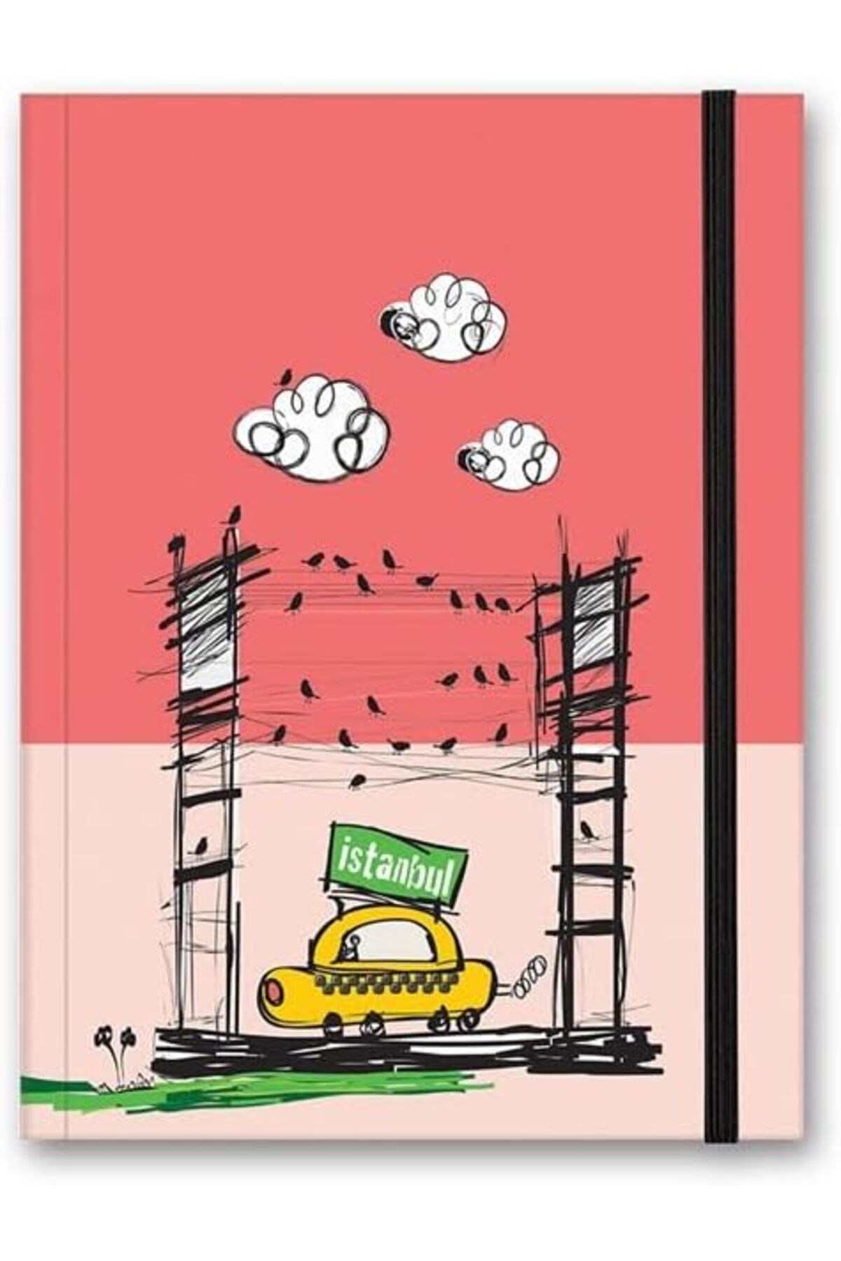 KDROĞLU KDROGLU Color Renkli İstanbul Defter Çizgili Lastikli Taksi New Desing 1109836