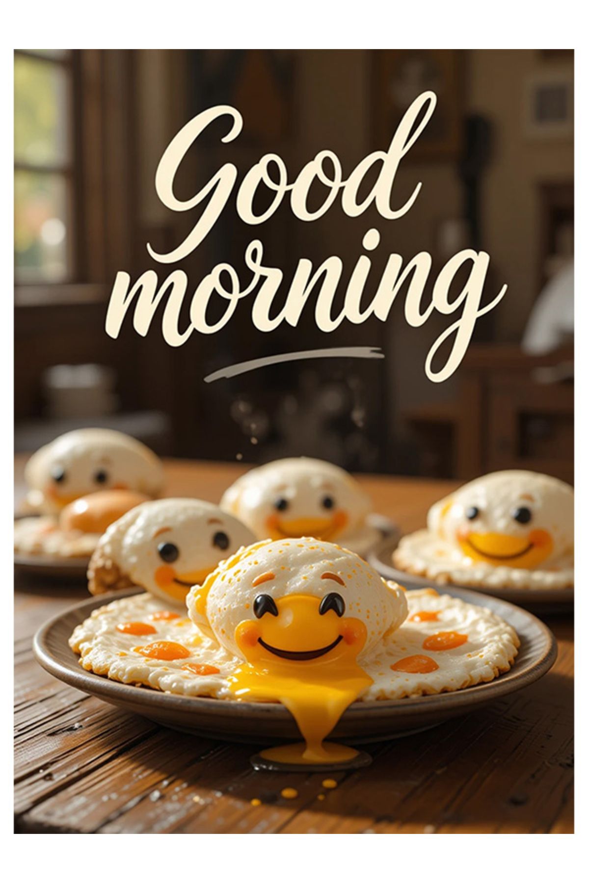 Bedeko Good Morning Kahvaltı Ahşap Tablo