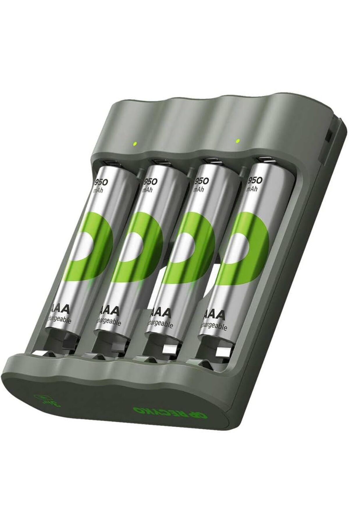 STOREMAX dlshop B441 USB Pil Şarj Cihazı 4 Adet 950mAh AAA İnce Pilli Set star 990396