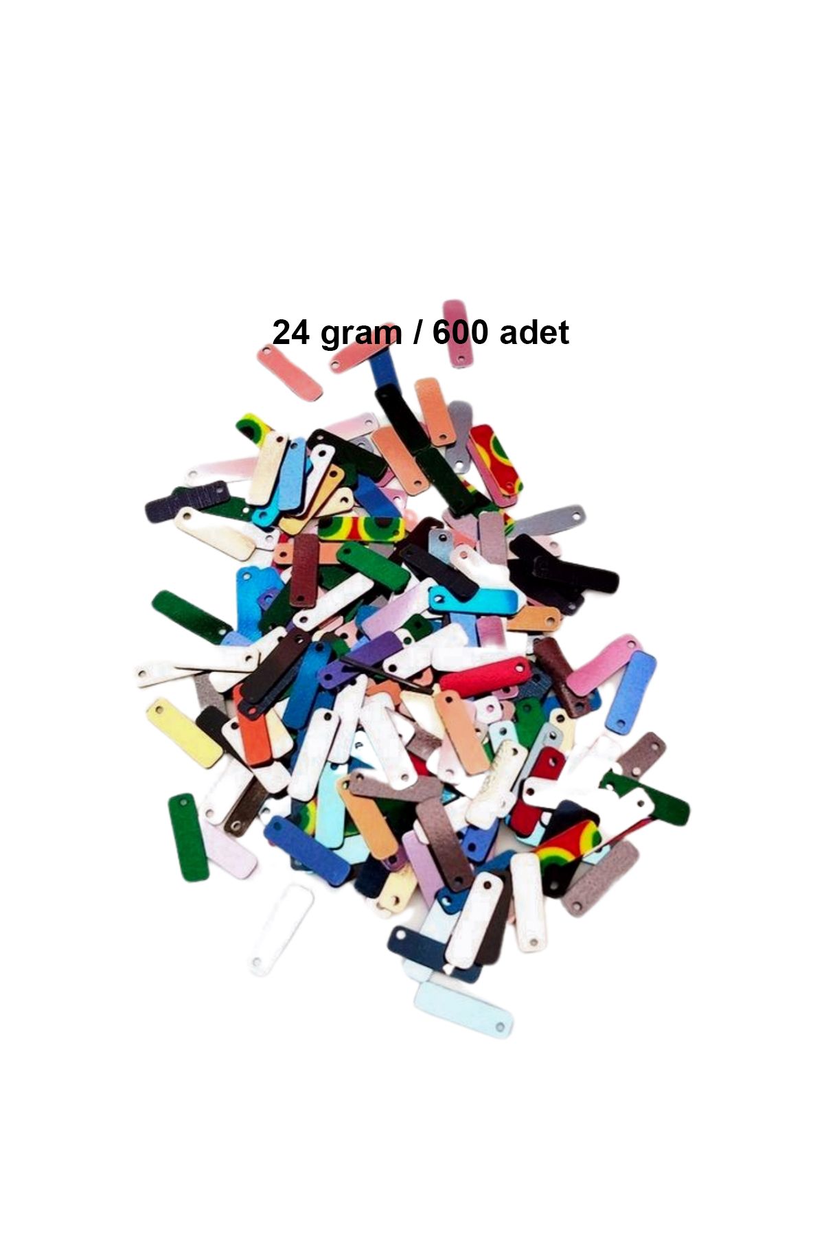 MBB ETİCARET Karışık Renkler 15 x 5 mm Dantel Oya Yazma Halhal Abiye Lazer Kesim Pul 600 adet / 24 gram