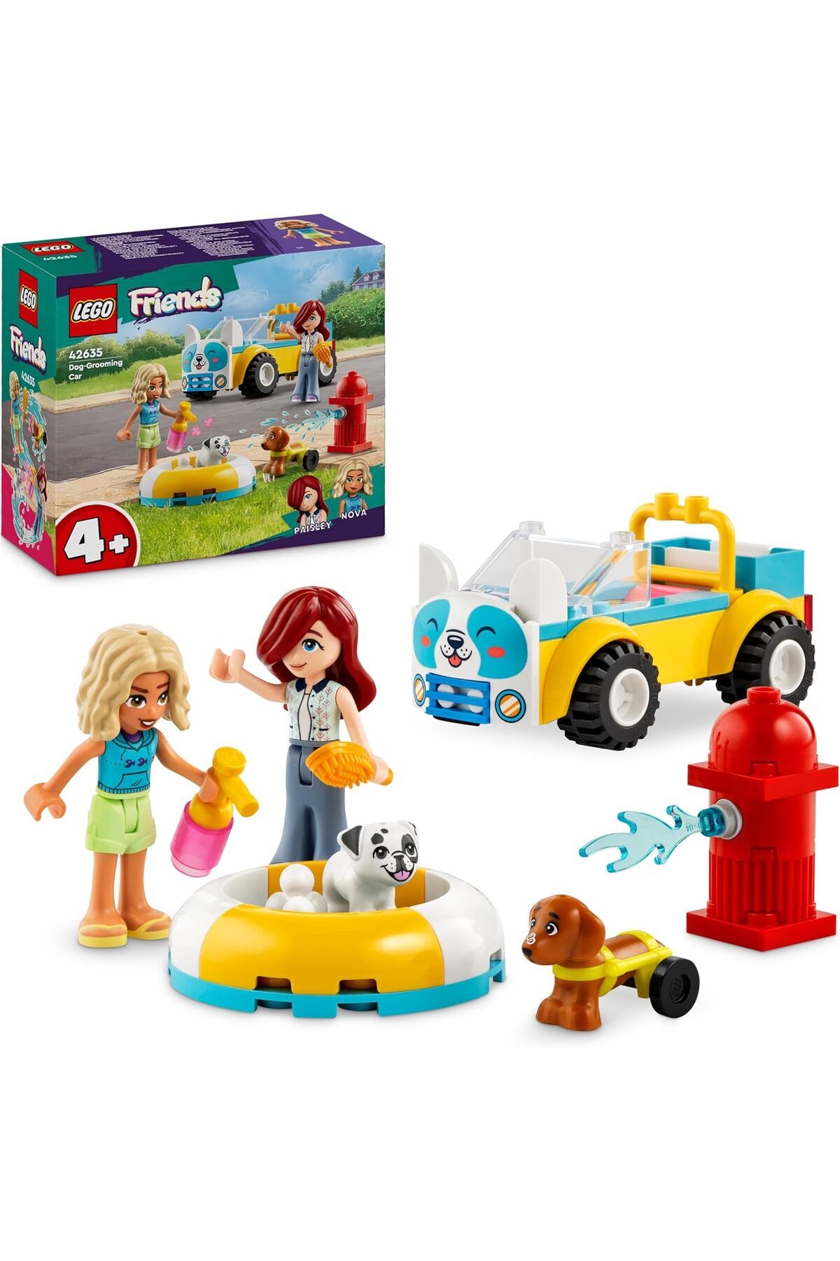 STOREMAX lvnmblya Friends Köpek Kuaförü Arabası 42635-4 Yaş ve Üzeri Çocuklar için Köpek Figürü İ