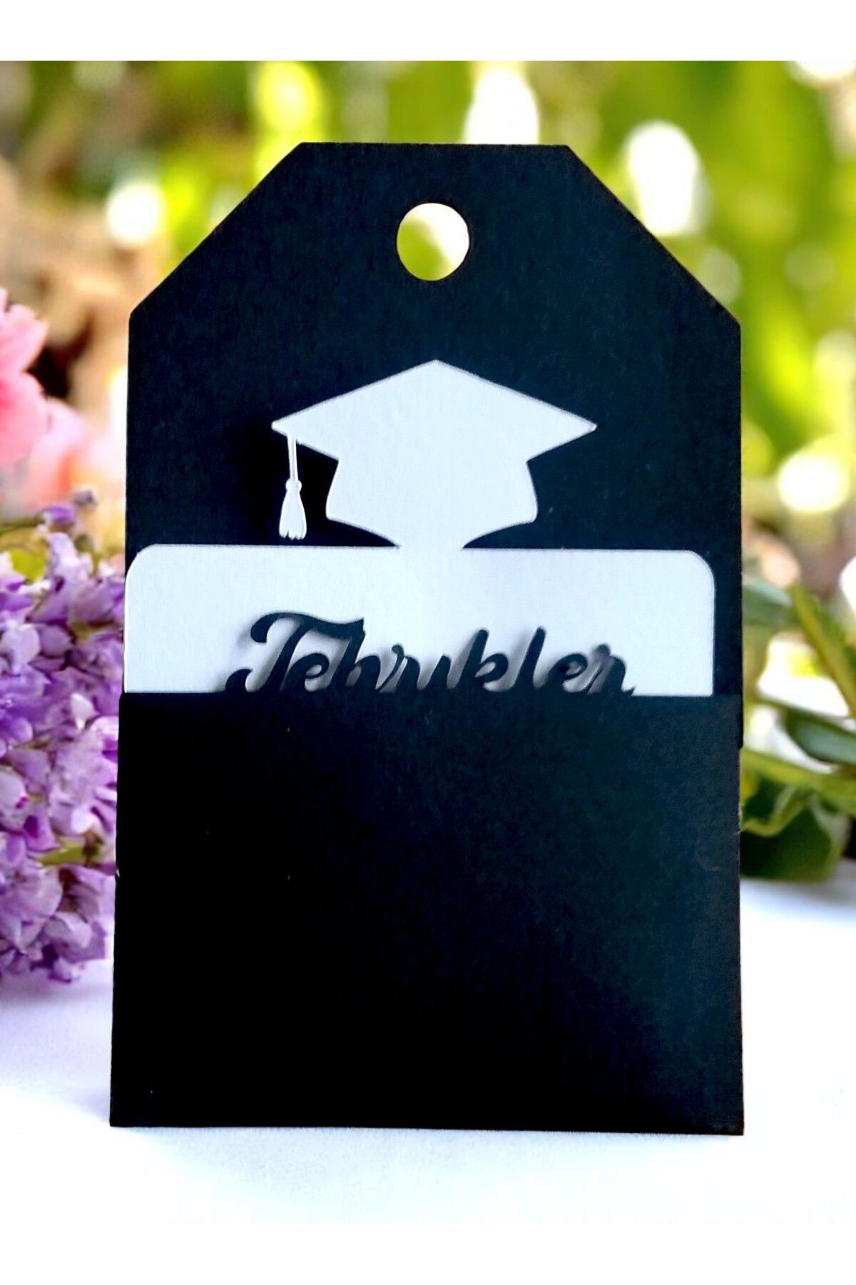 Armada 20 Adet Mezuniyet Kepli Not Kağıtlı Tebrikler Yazılı Hediye Etiketi ( 6 cm * 9 cm)
