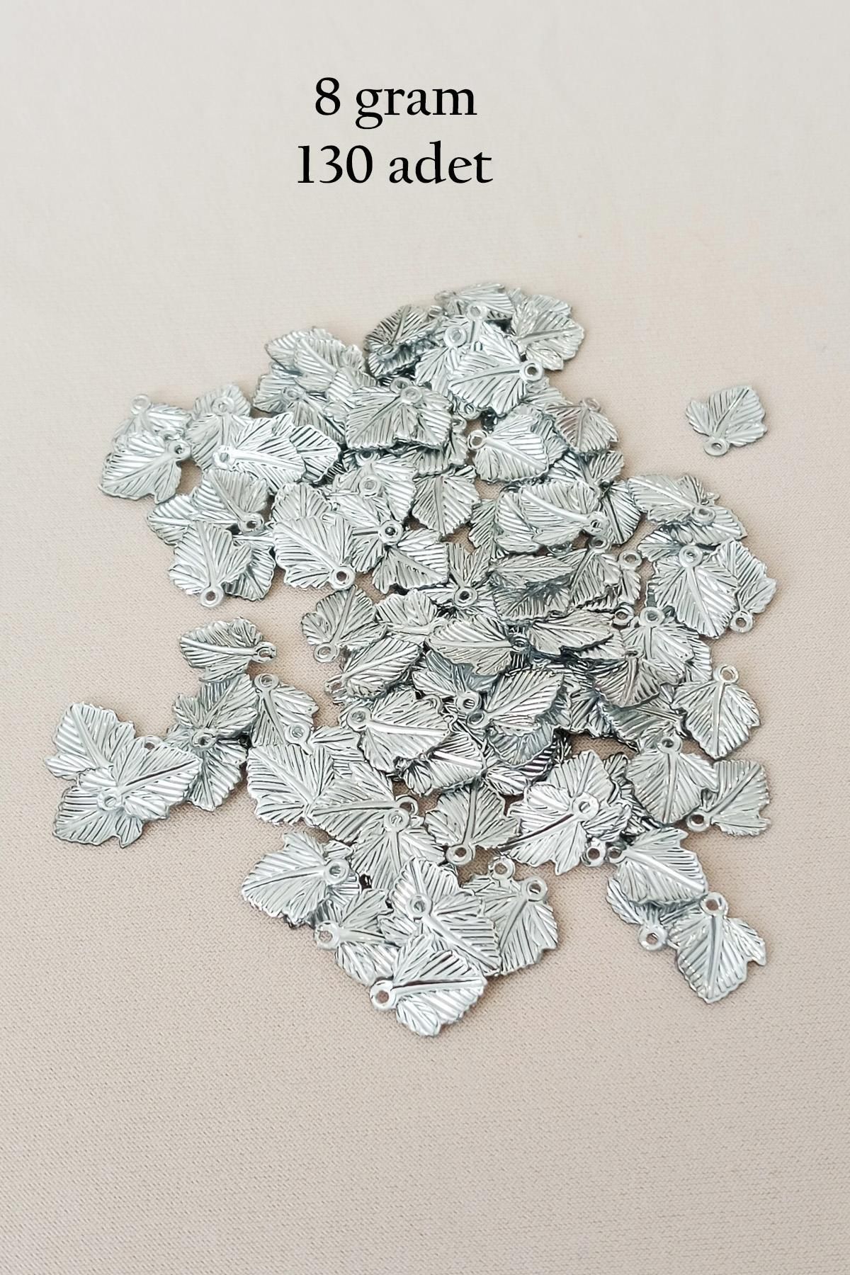 MBB ETİCARET Oya Abiye Bileklik Kolye Pleksi Metalik Plastik Pul Gümüş Renk 8 gram 130 adet - BNC507