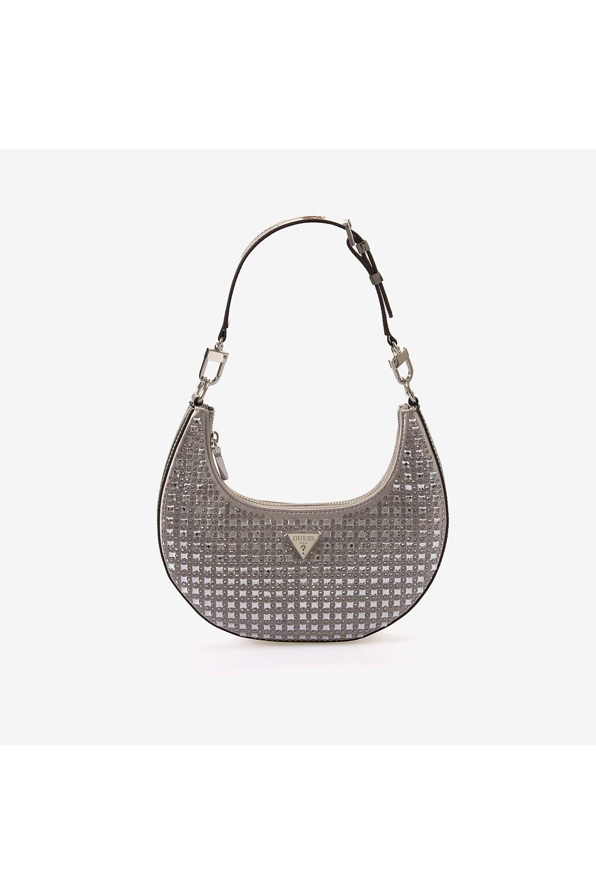 Guess Lua Kadın Taş Aplikeli Hobo Silver Çanta HWIY9205010