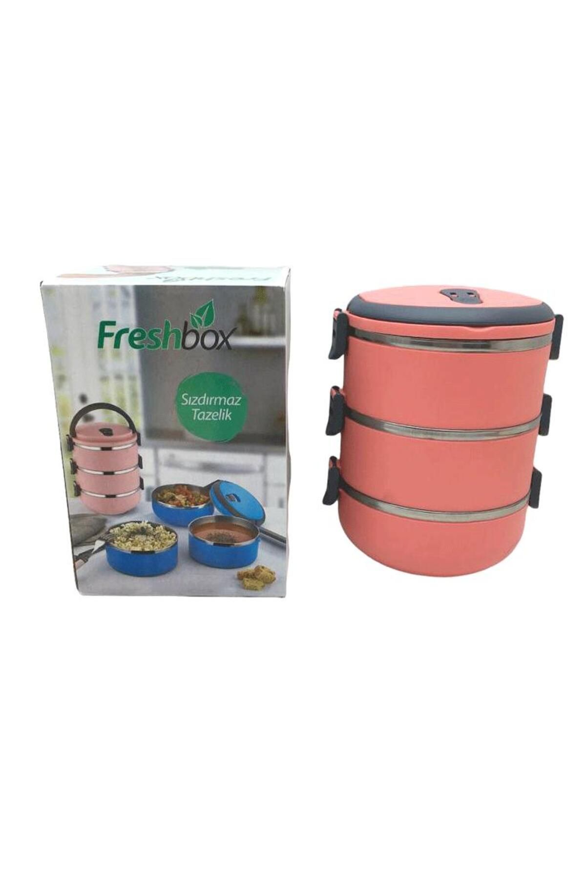 STOREMAX lbstorex KOYU PEMBE 3LÜ SEFER TASI SAKLAMA KABI 1.8LT Newdsng 1116818