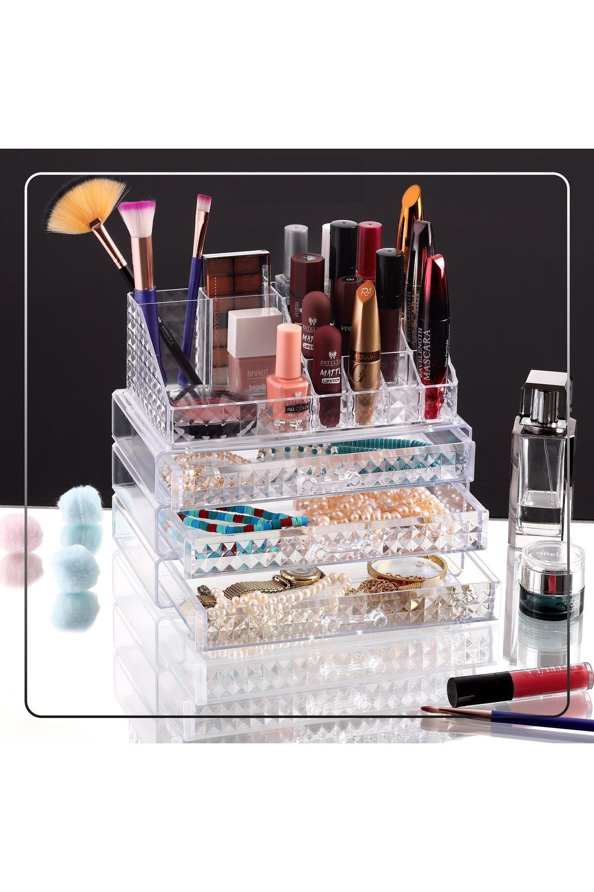STOREMAX Rom DIAMOND KLASİK ORGANİZER - 3 ÇEKMECE Romshp 1067323