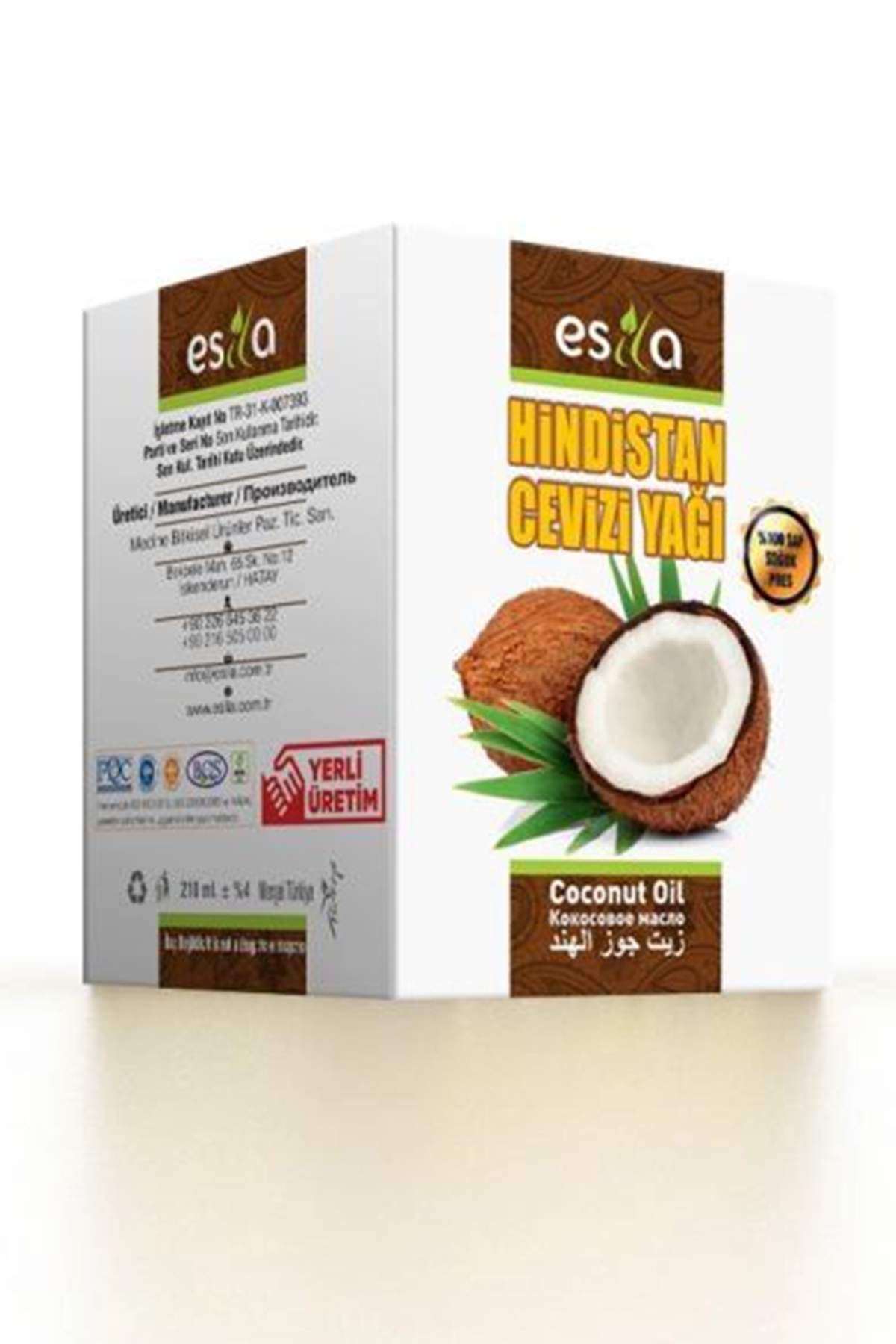 MBB ETİCARET Hindistan Cevizi Yağı 210 Ml.