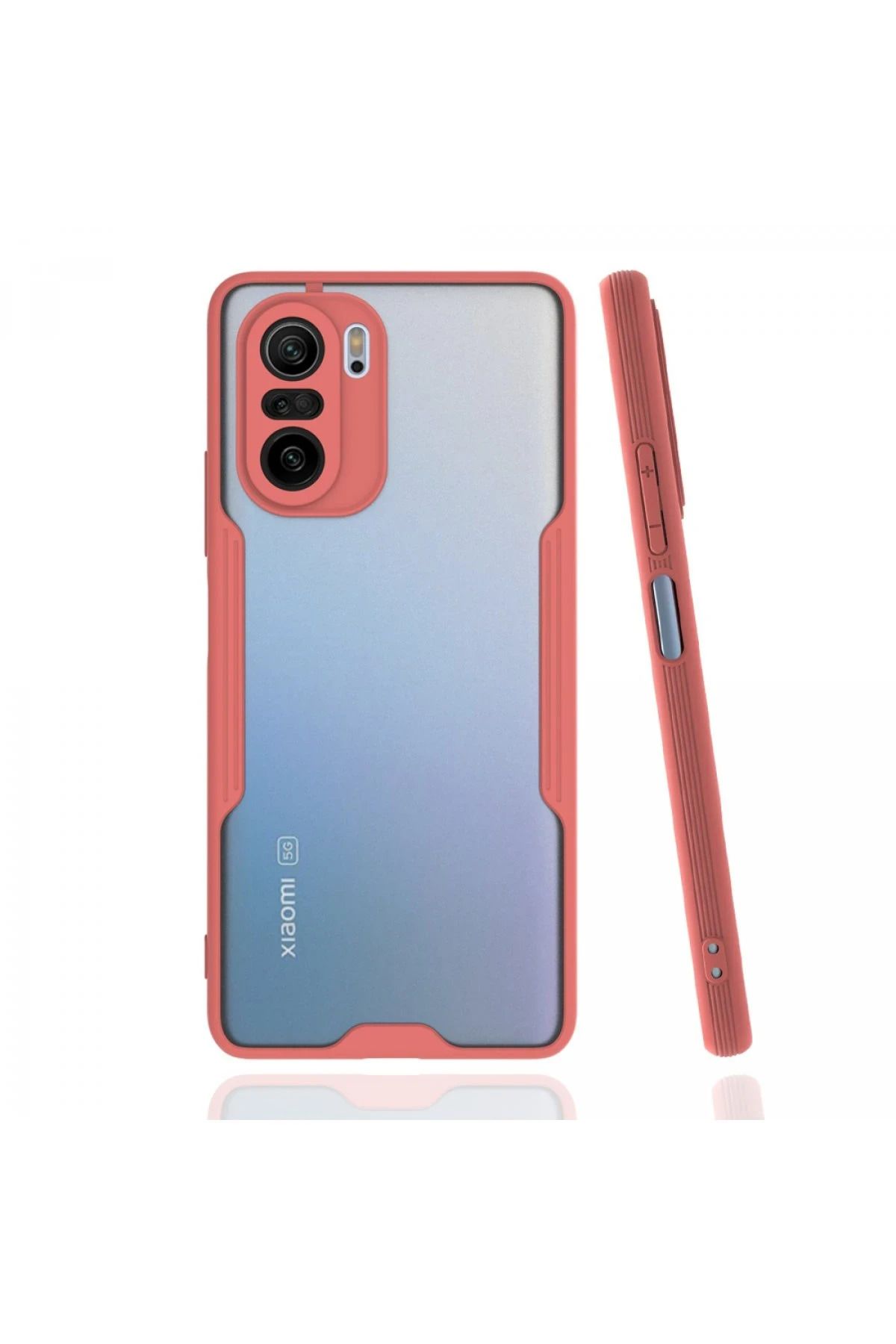 NewFace Xiaomi Poco F3 Kılıf Platin Silikon - Pembe SVLRS