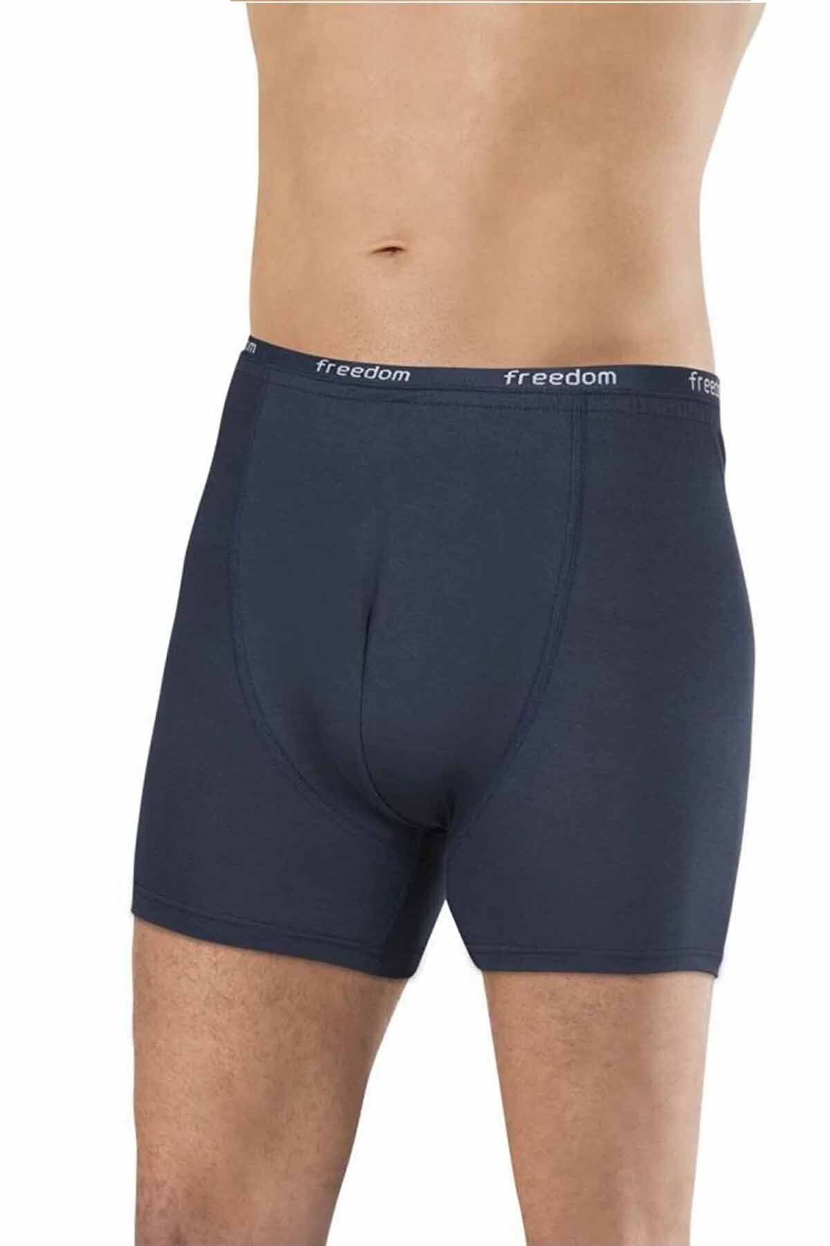MBB ETİCARET Bambu Düz Renk Erkek Boxer Lacivert - 1275A