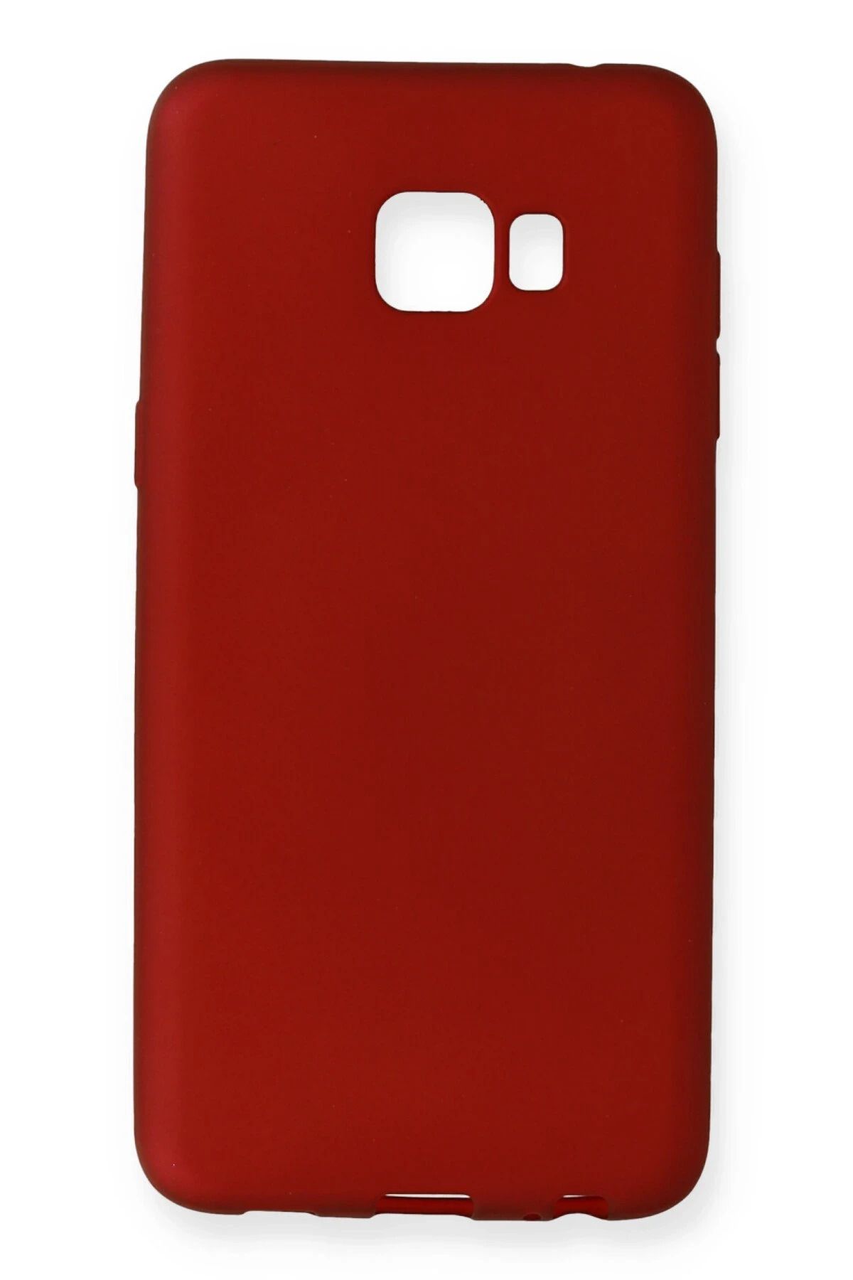 NewFace Samsung Galaxy C7 Pro Kılıf First Silikon - Bordo SVLRS