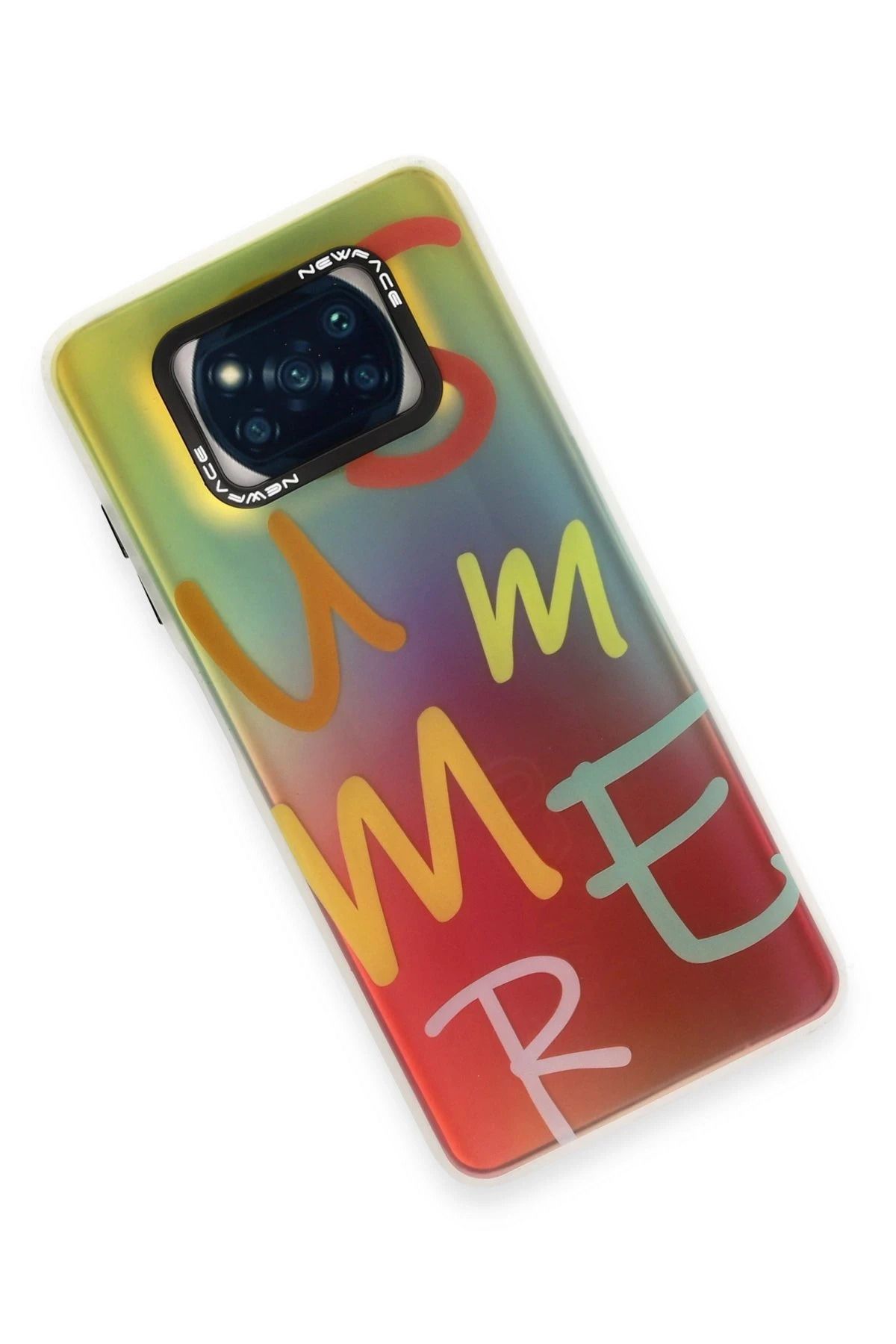 NewFace Xiaomi Pocophone X3 Kılıf Estoril Desenli Kapak - Estoril - 3 GLSTD