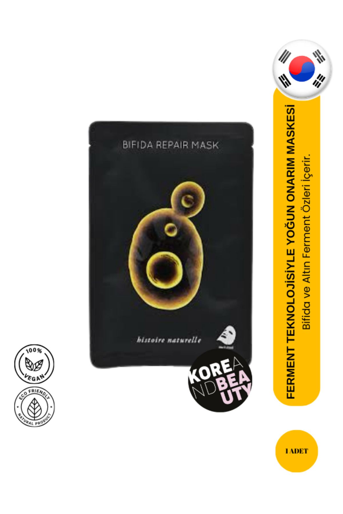 HISTOIRE NATURELLE HN Bifida Repair Mask 40g | Ferment Özlü Onarıcı Maske 1 ADET