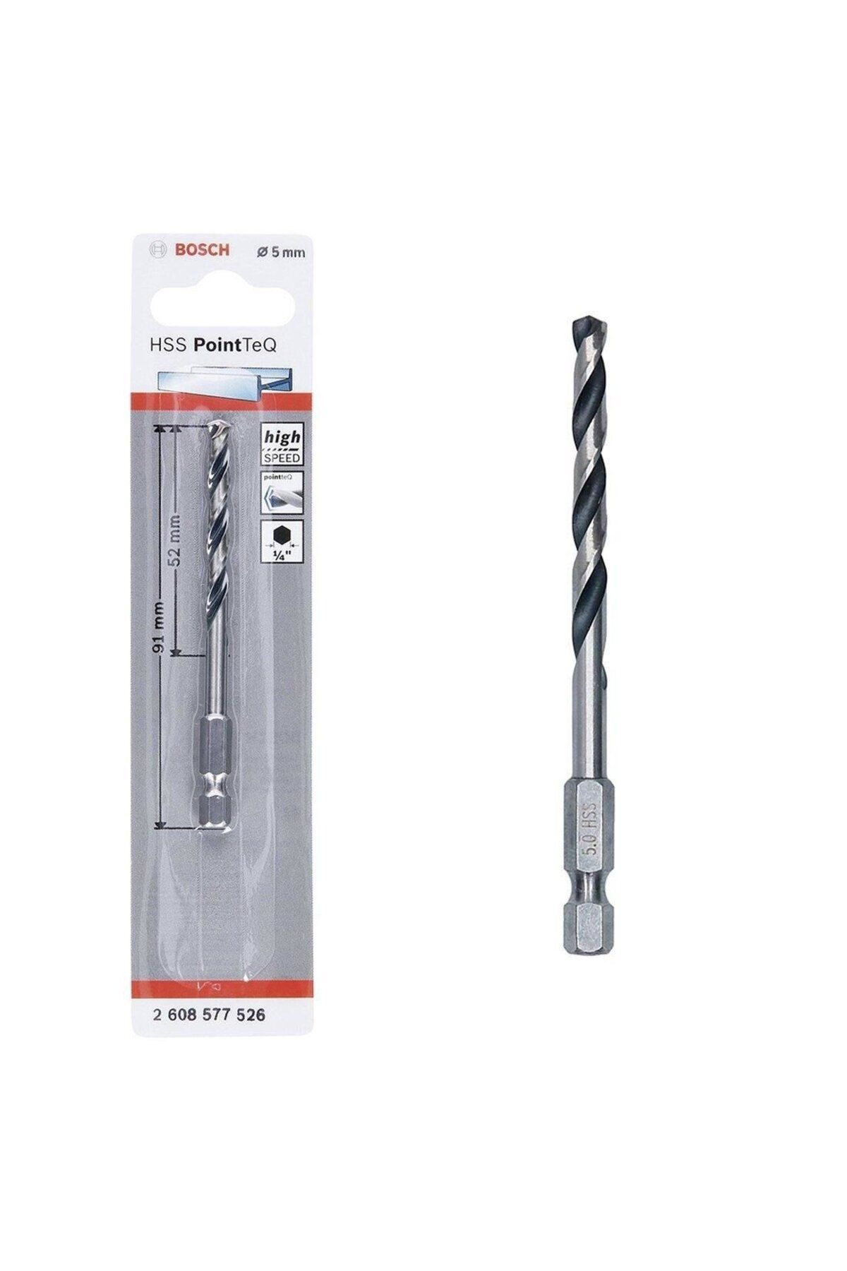 BilfolD Pointteq Altıgen Şaftlı Hss Matkap Ucu 5 mm