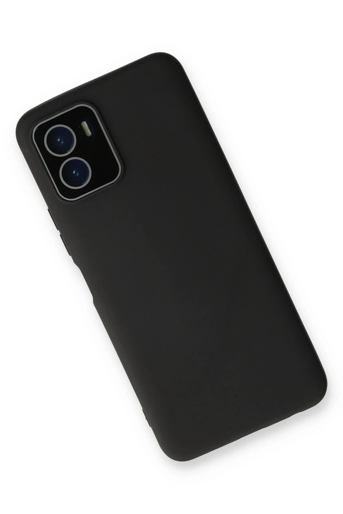 NewFace Vivo Y15S Kılıf Lansman Glass Kapak - Siyah SVLRS