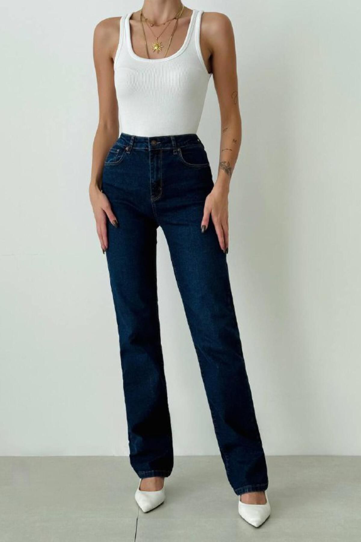 LACARINO 7817 Lady Xl Kadın Jean Pantolon