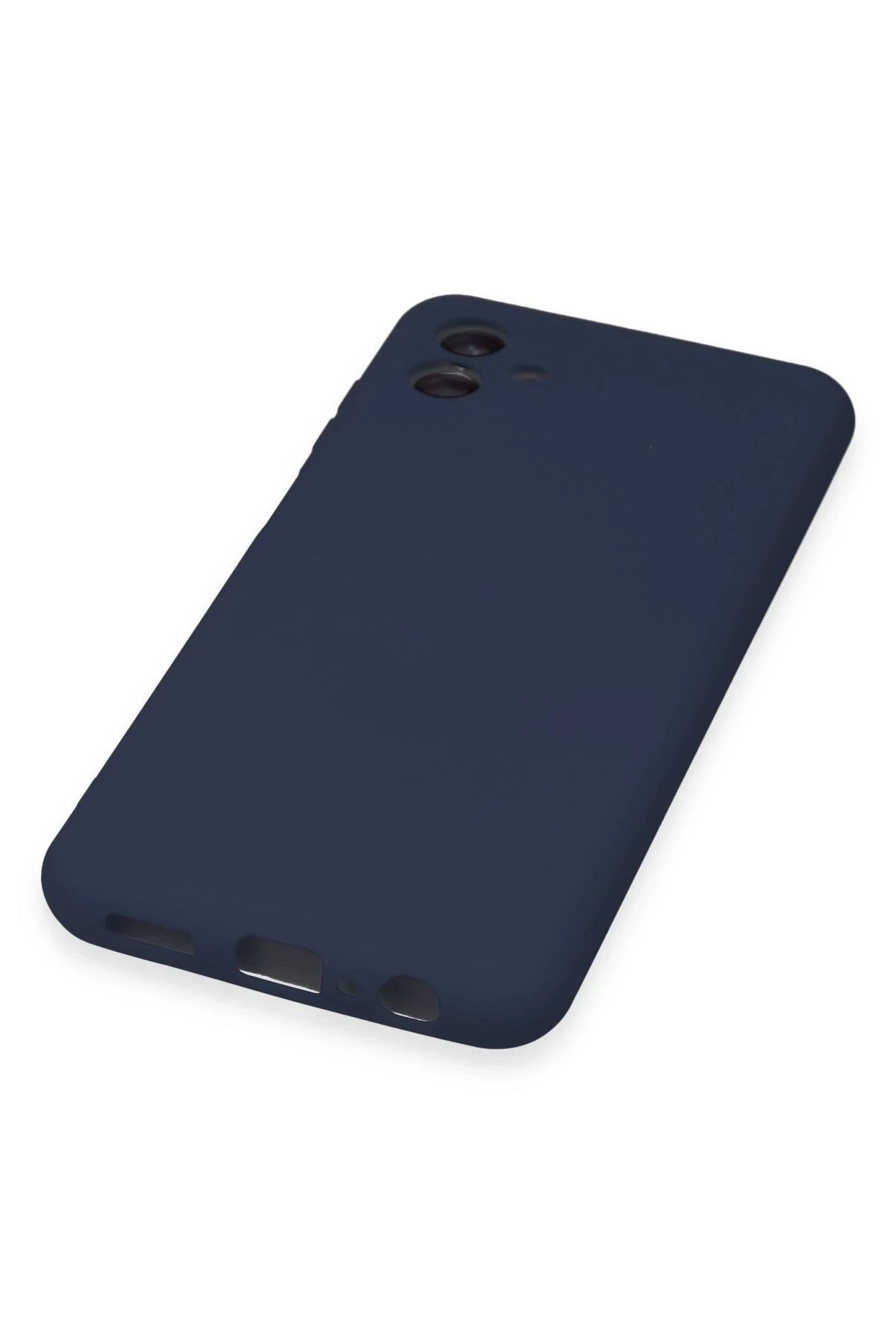 NewFace Galaxy A04E Uyumlu Kılıf Nano içi Kadife Silikon - Lacivert SVLRS